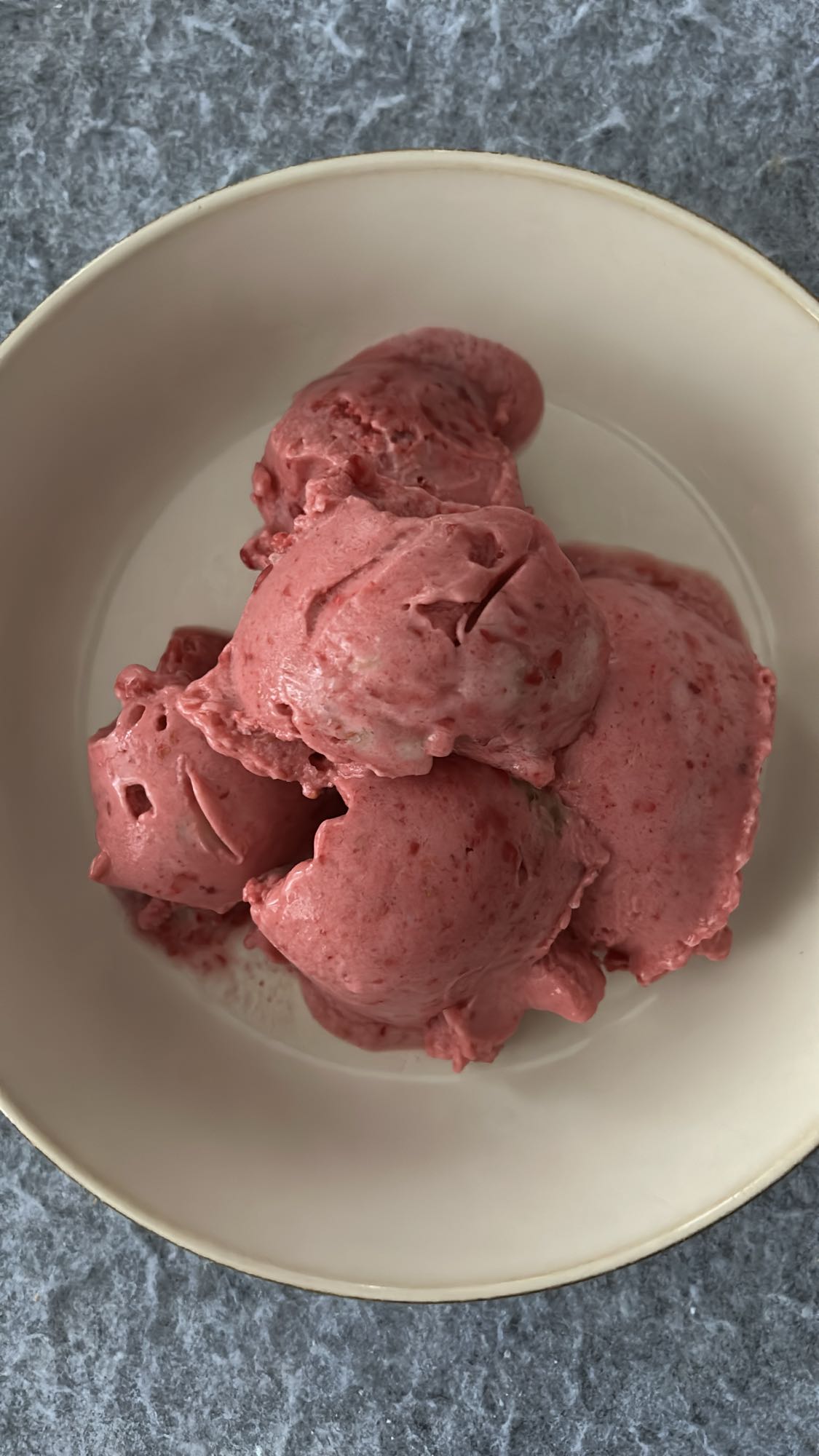 helado de fresa