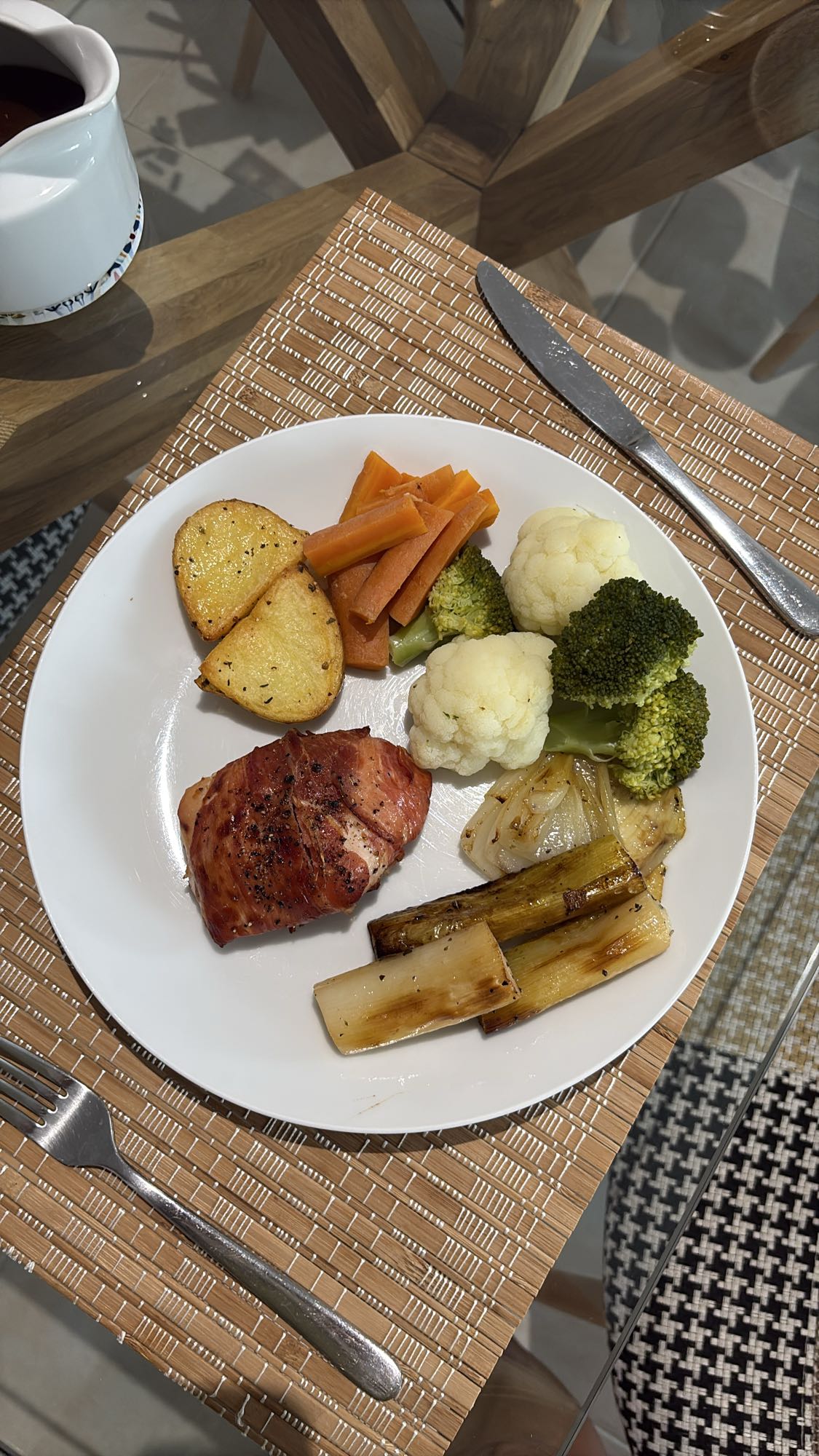 Ham Chicken Veg Plate
