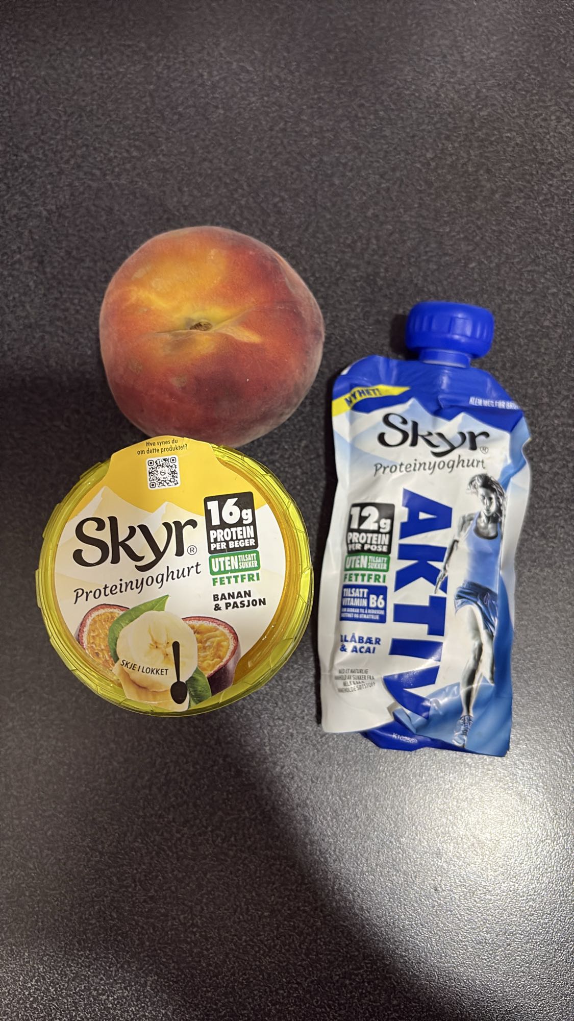 Fersken og Skyr-måltid