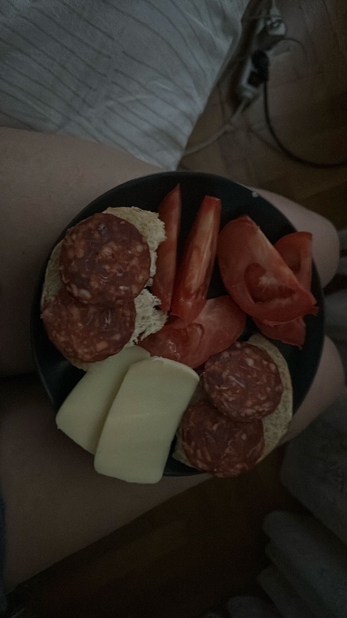 Salami Bread Plate