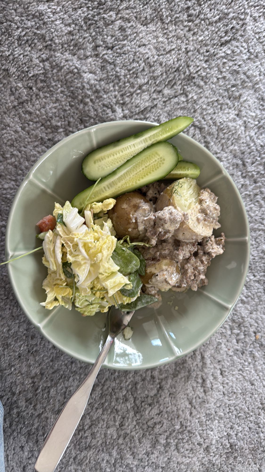 Creamy Beef Potato Bowl