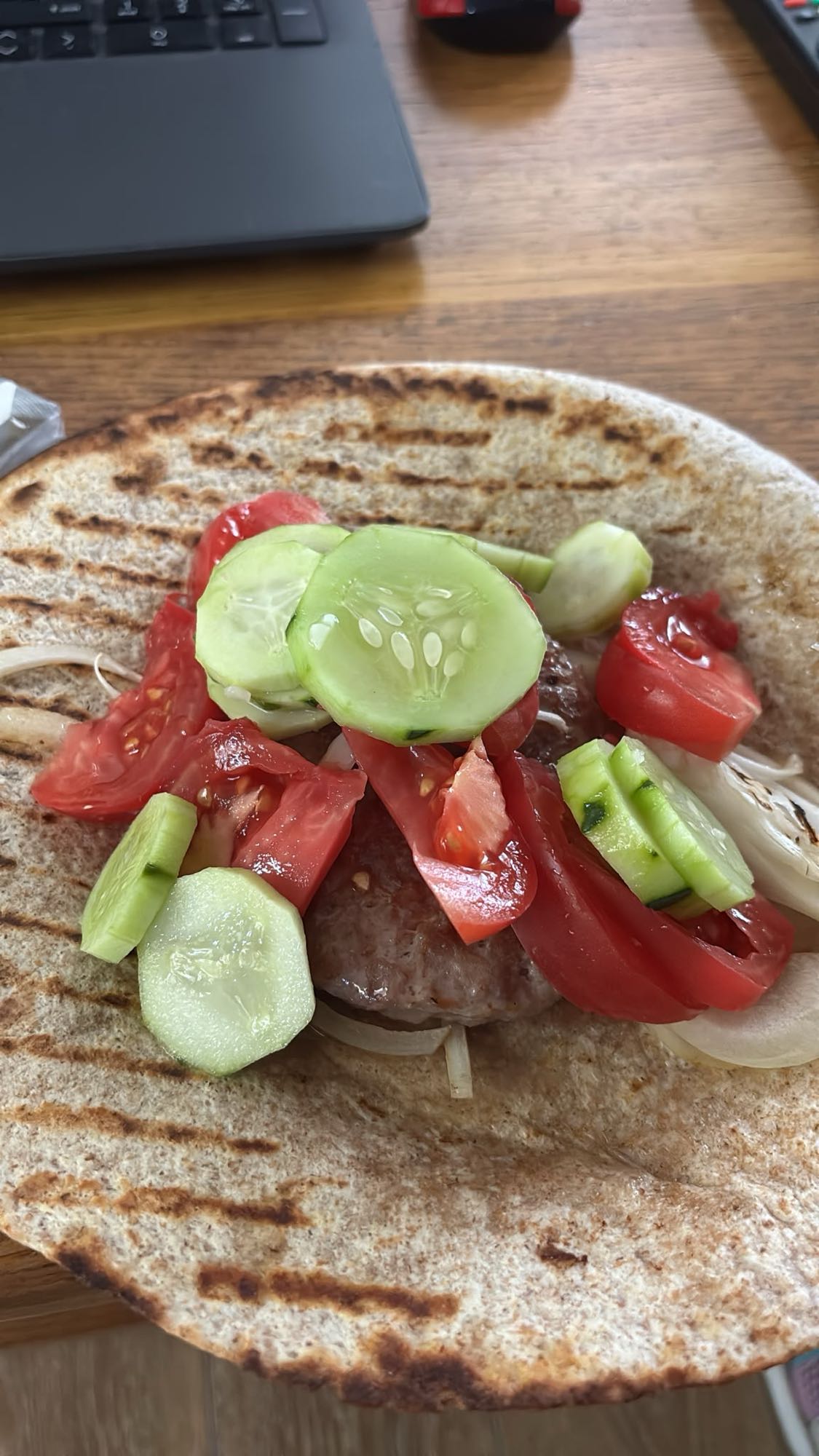 Húsos zöldséges wrap