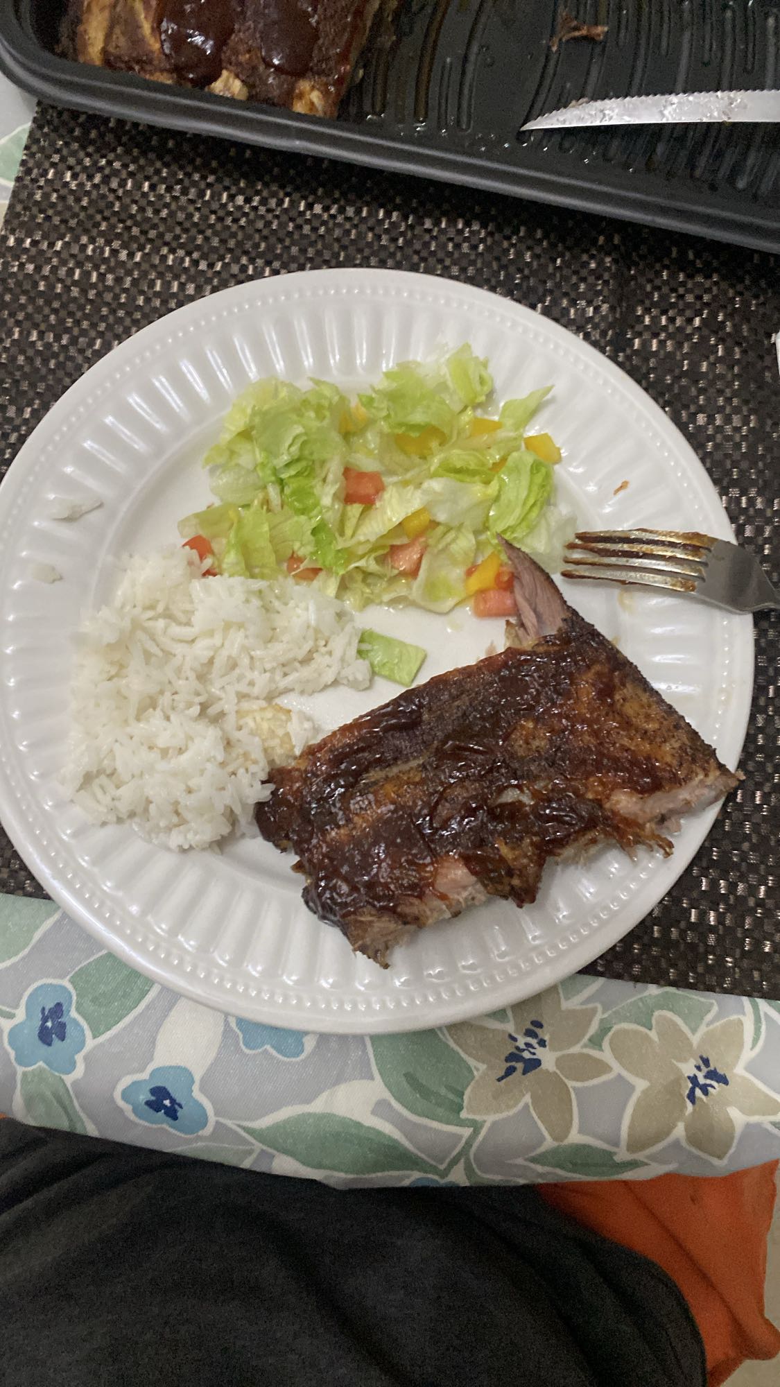 Costilla con arroz