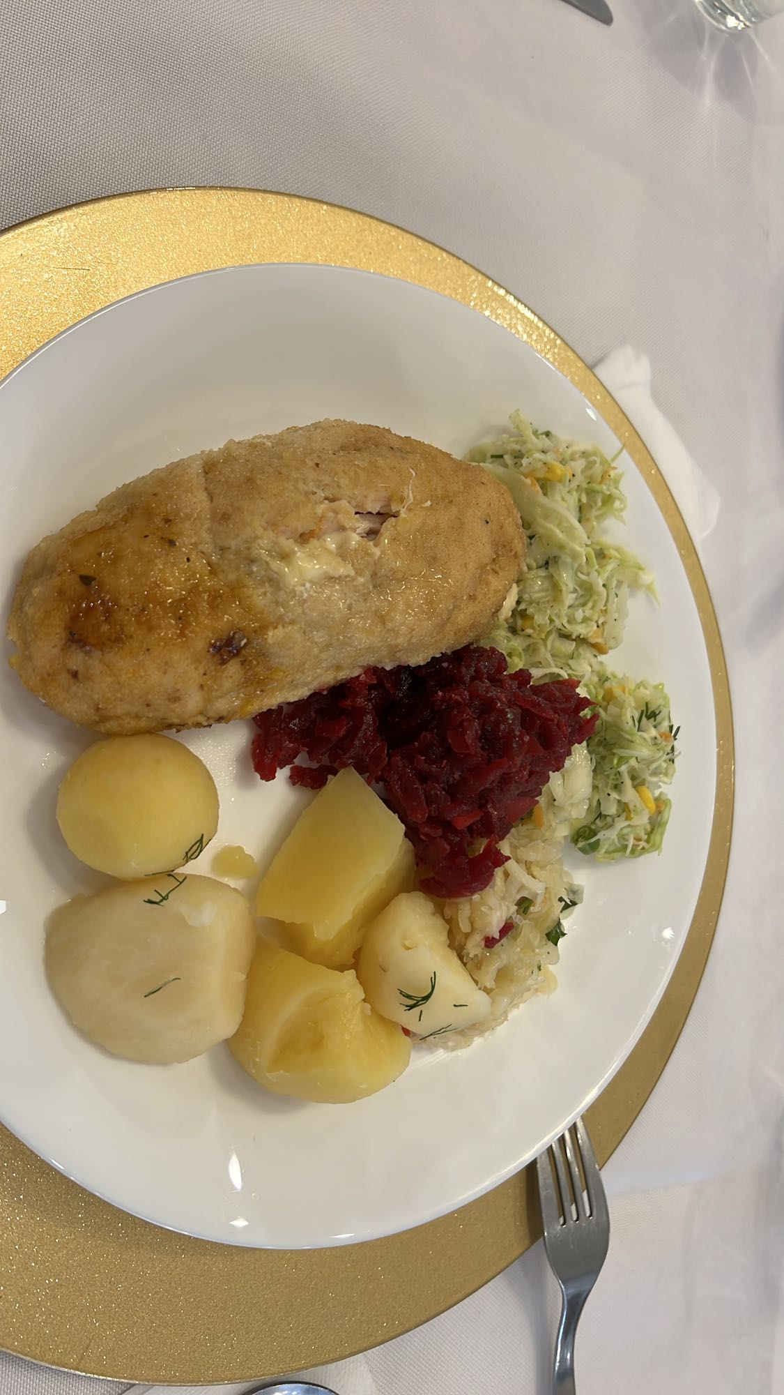 Kotlet z ziemniakami