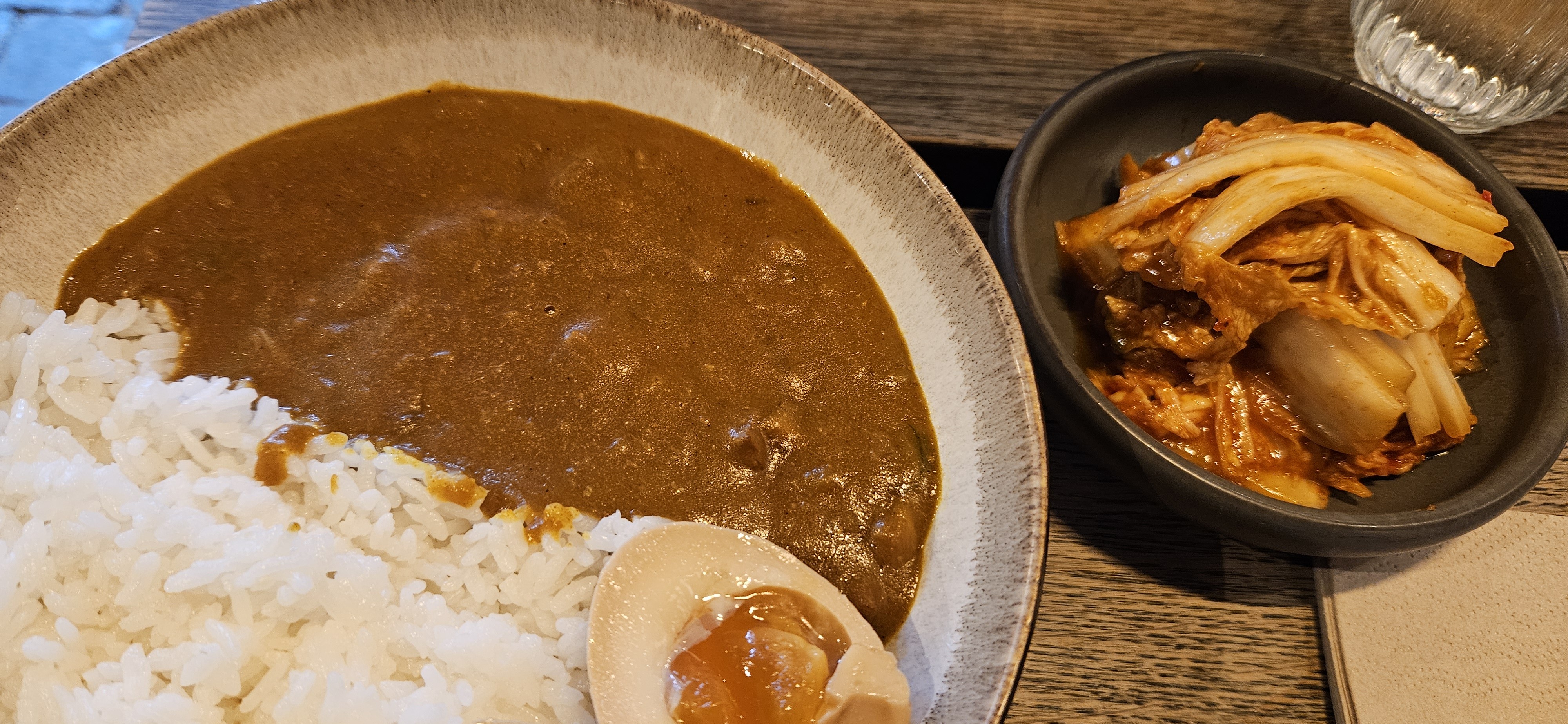 Curry Rice with Kimchi