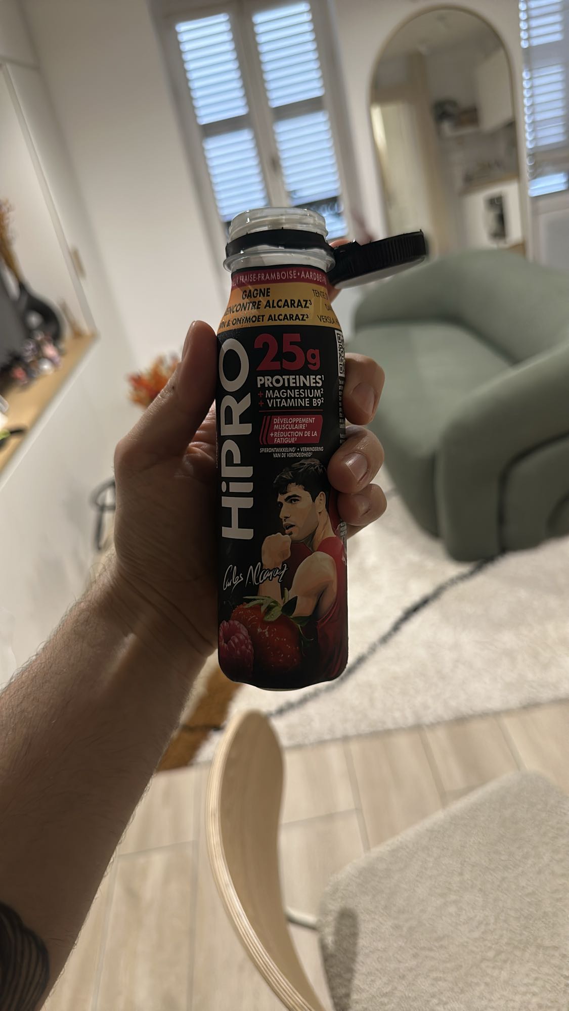 Boisson protéinée fraise