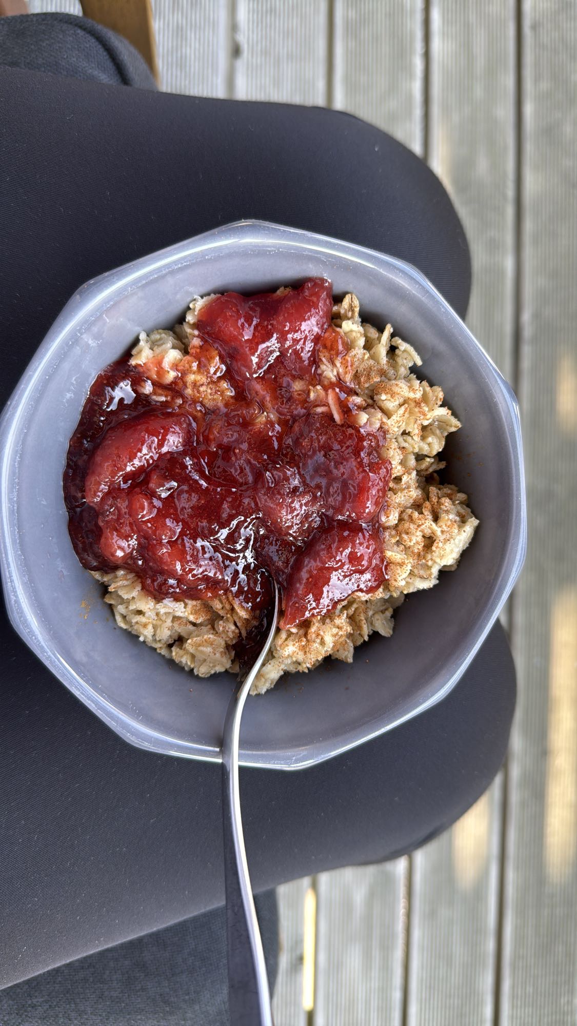 Oatmeal with Berry Compote
