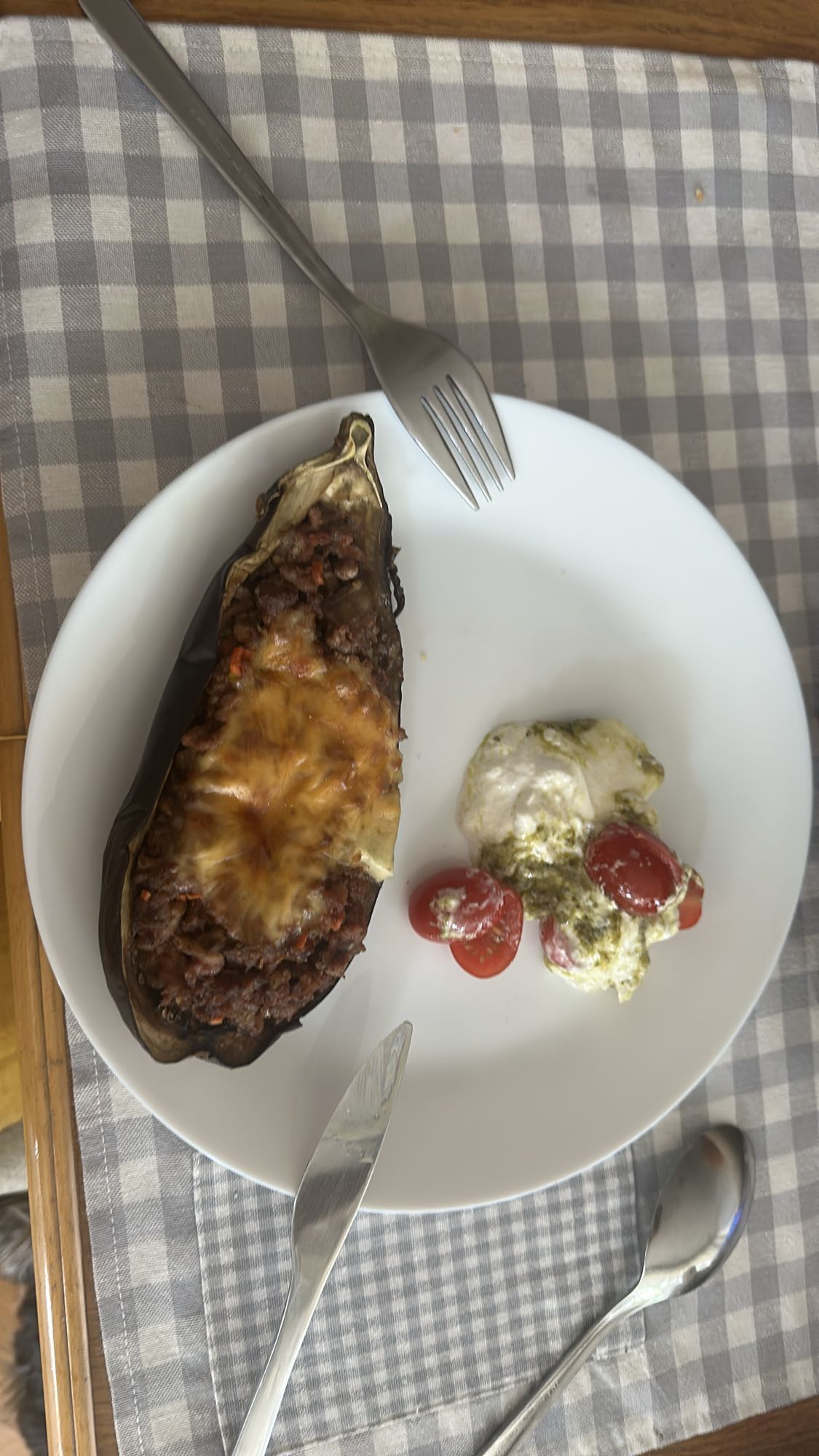 Stuffed Eggplant Plate