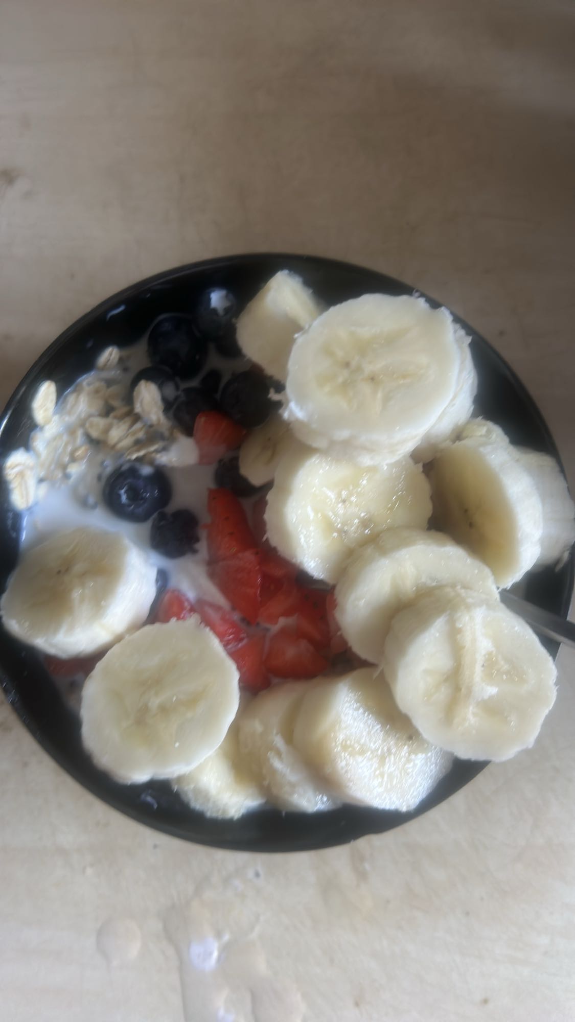 Haferflocken mit Obst