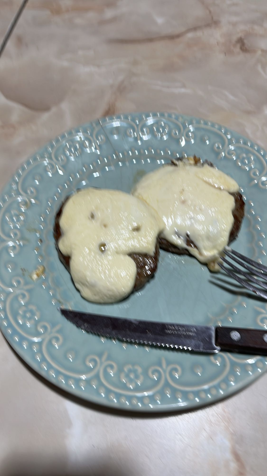 hamburguesas con queso cremoso