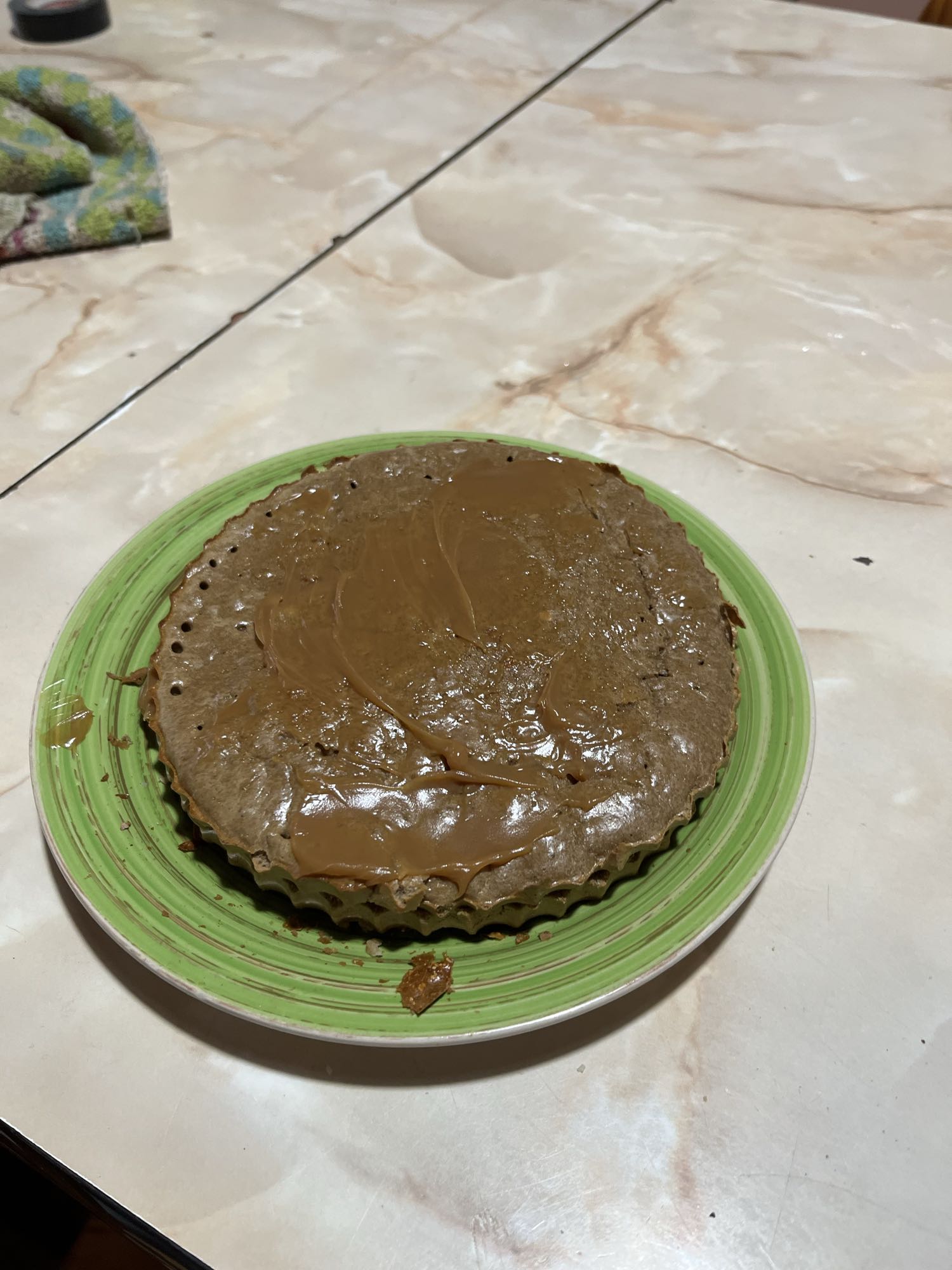 torta con dulce de leche
