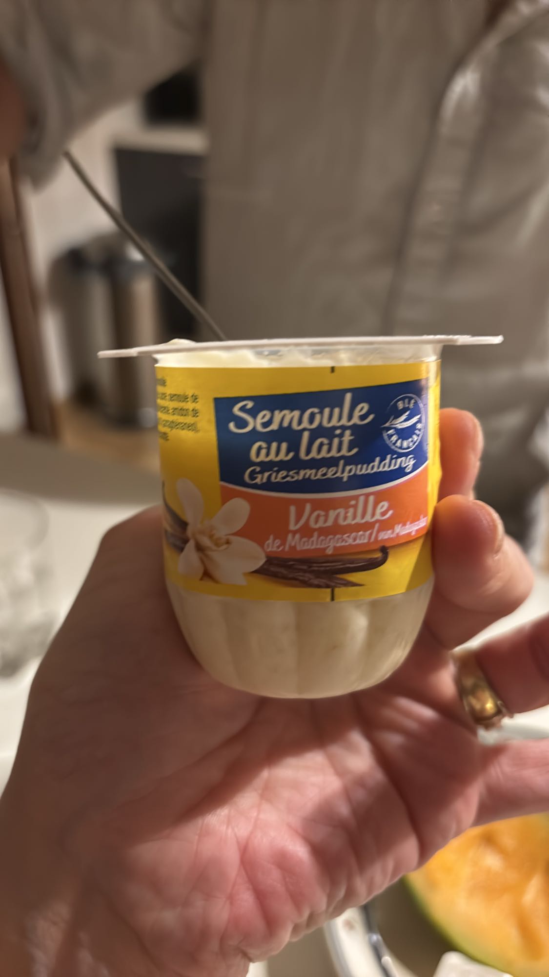 Semoule au lait vanille