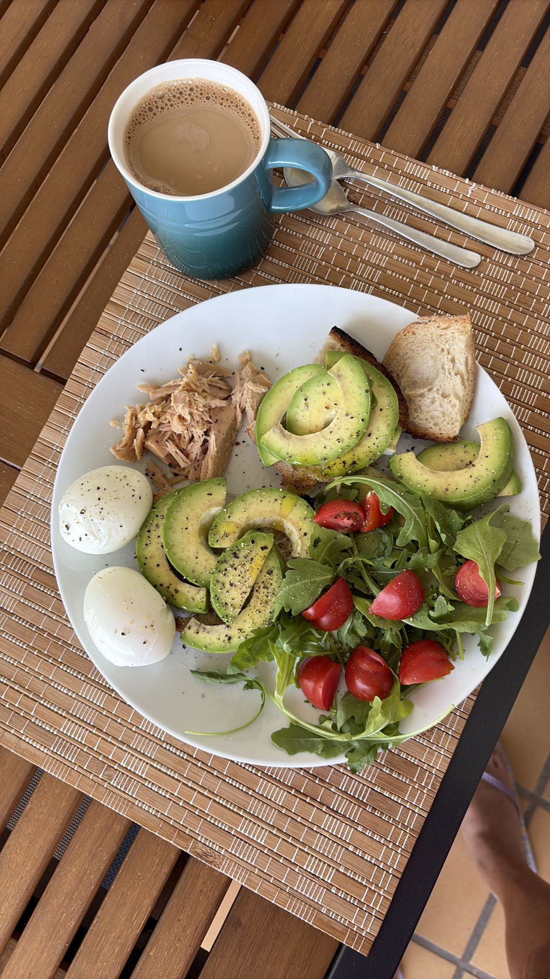 Avocado Egg Sourdough Plate