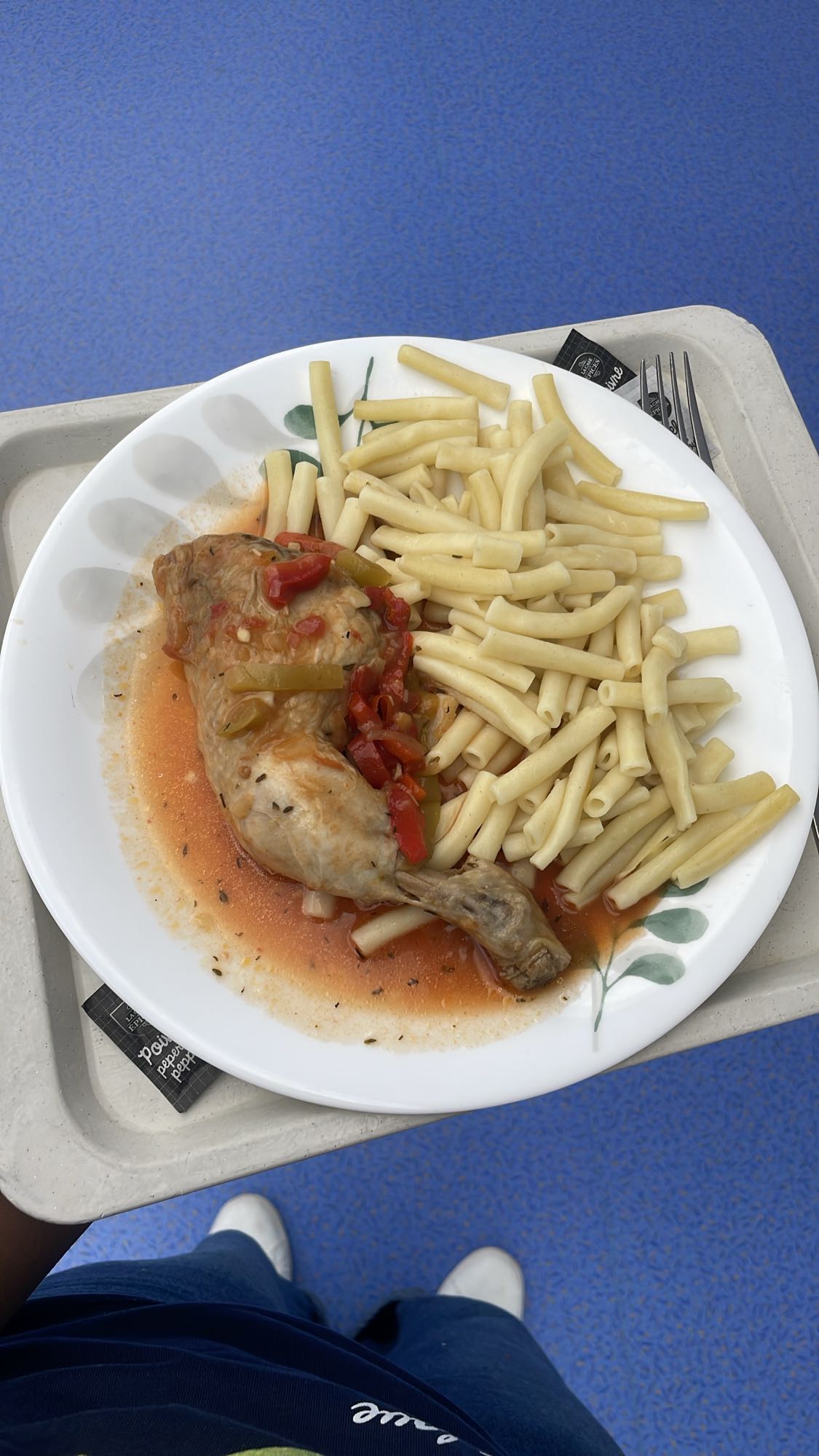 Poulet et pâtes
