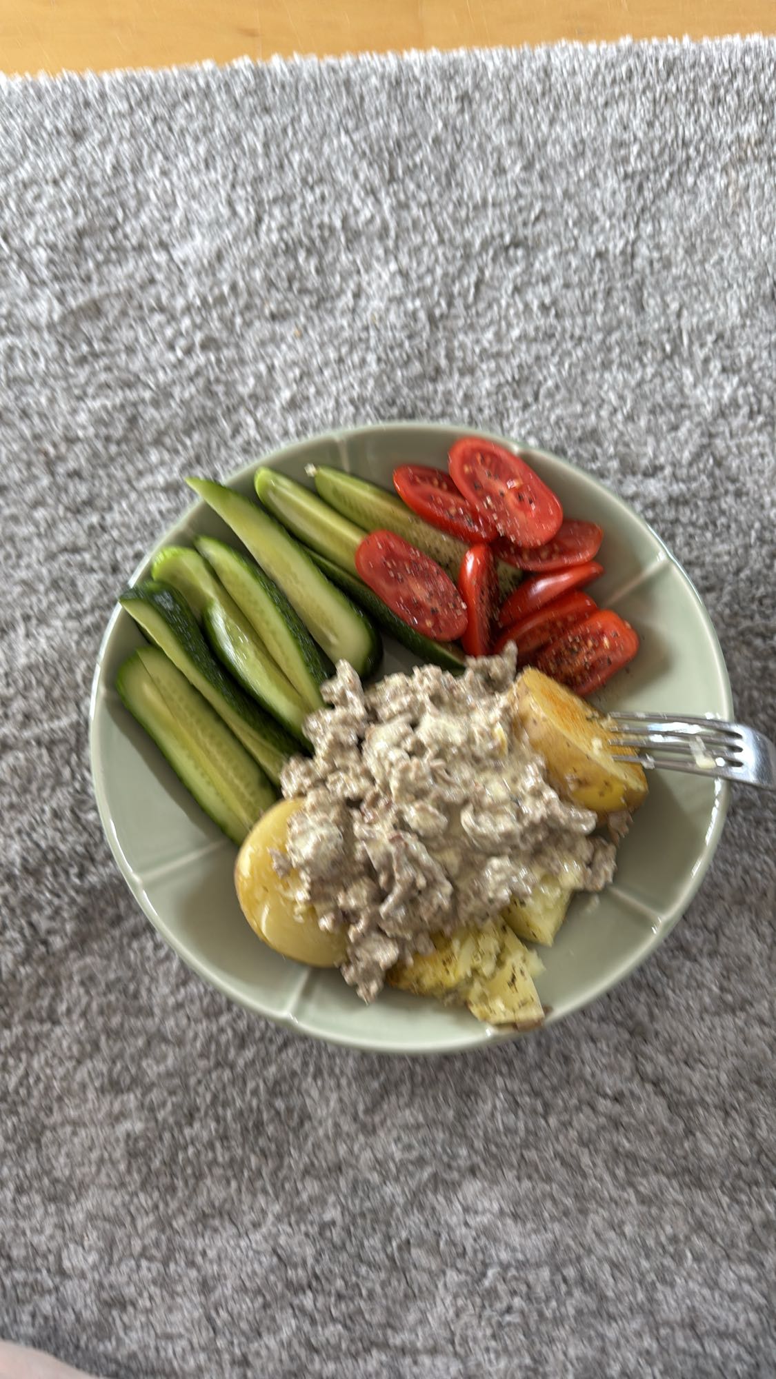 Beef Potato Veg Bowl