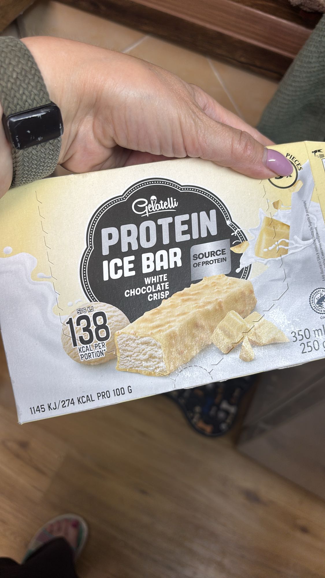 Fehércsokis protein jégkrém