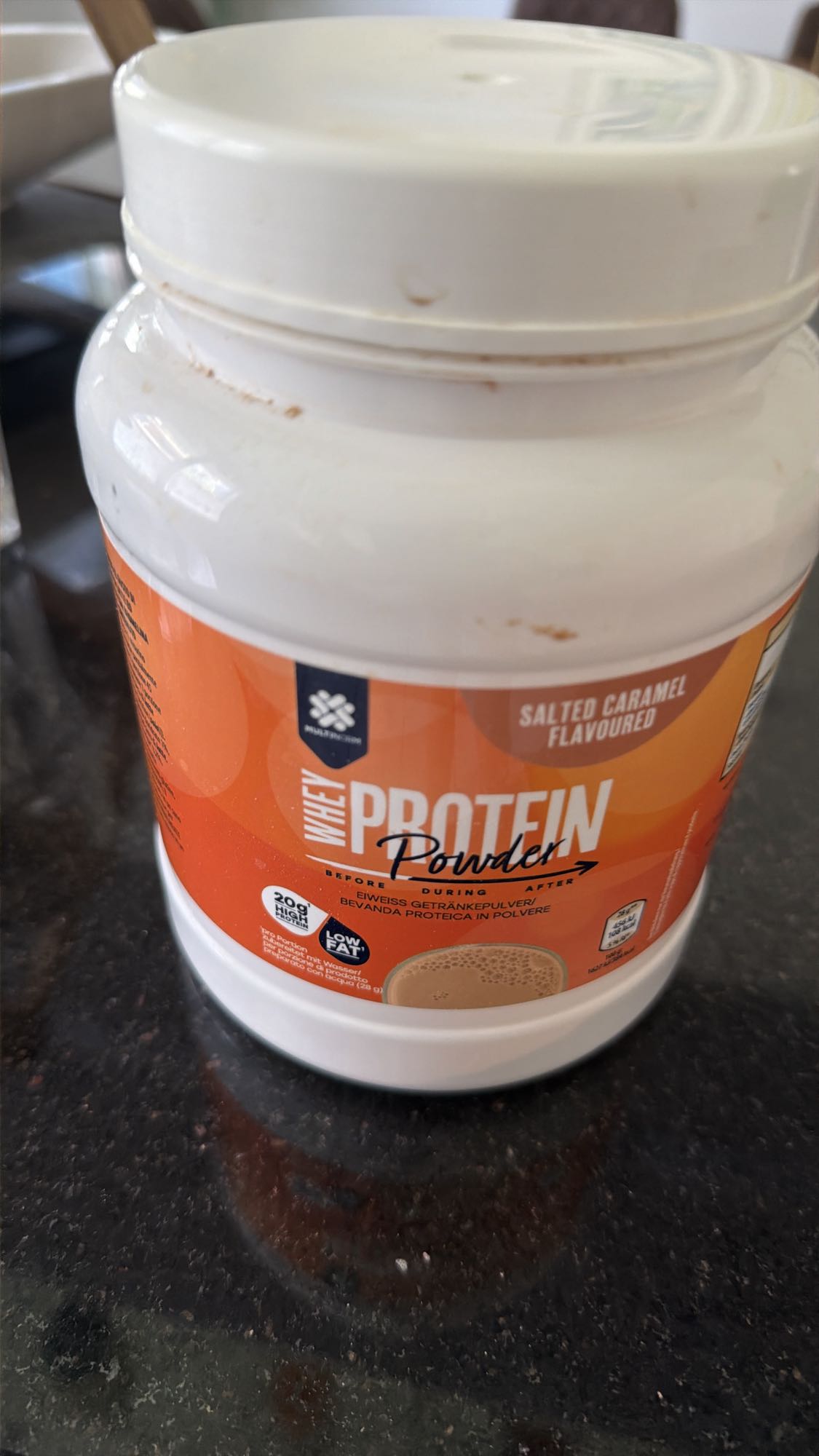 Proteinpulver Karamell
