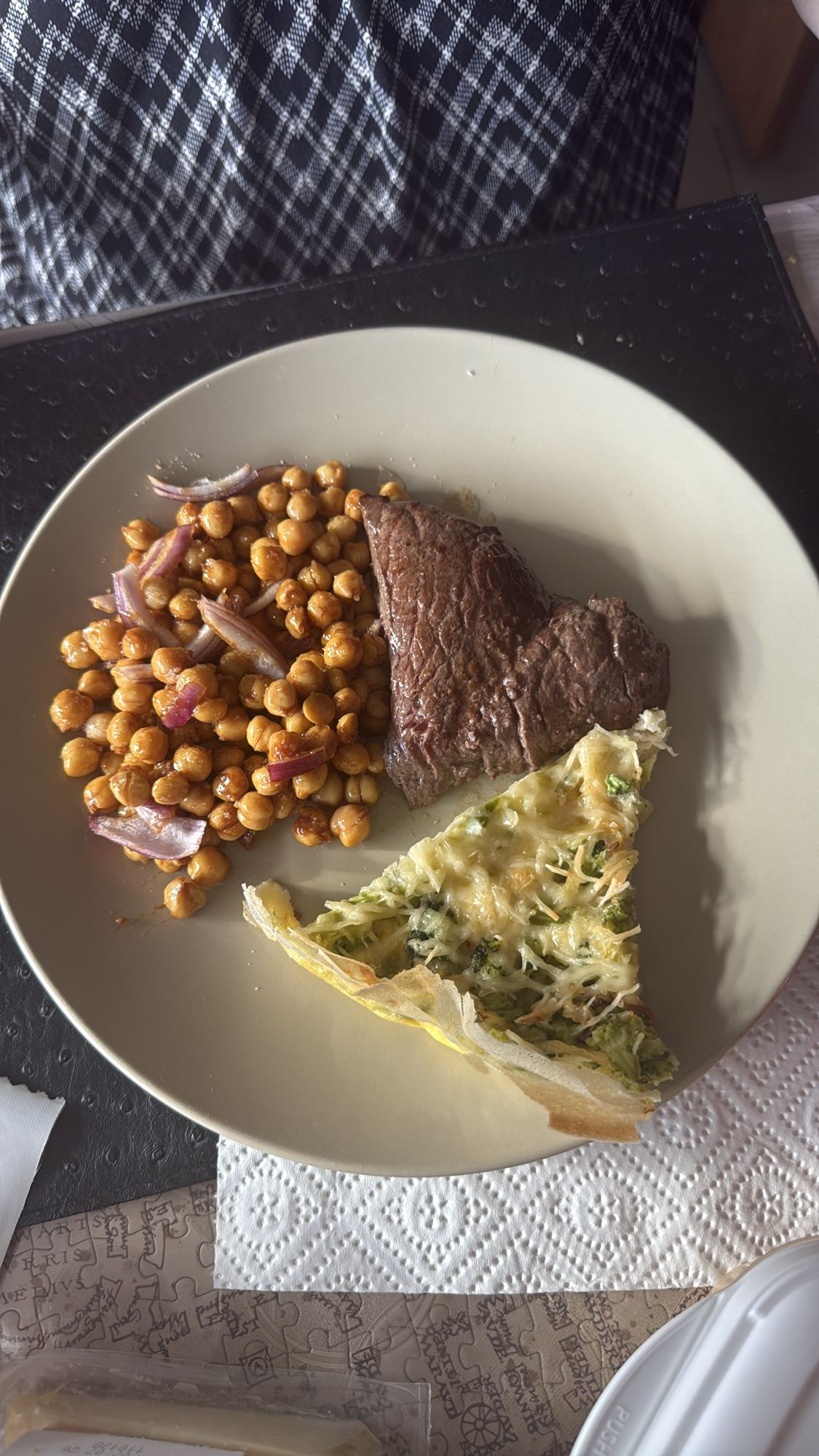 Boeuf pois chiches tarte