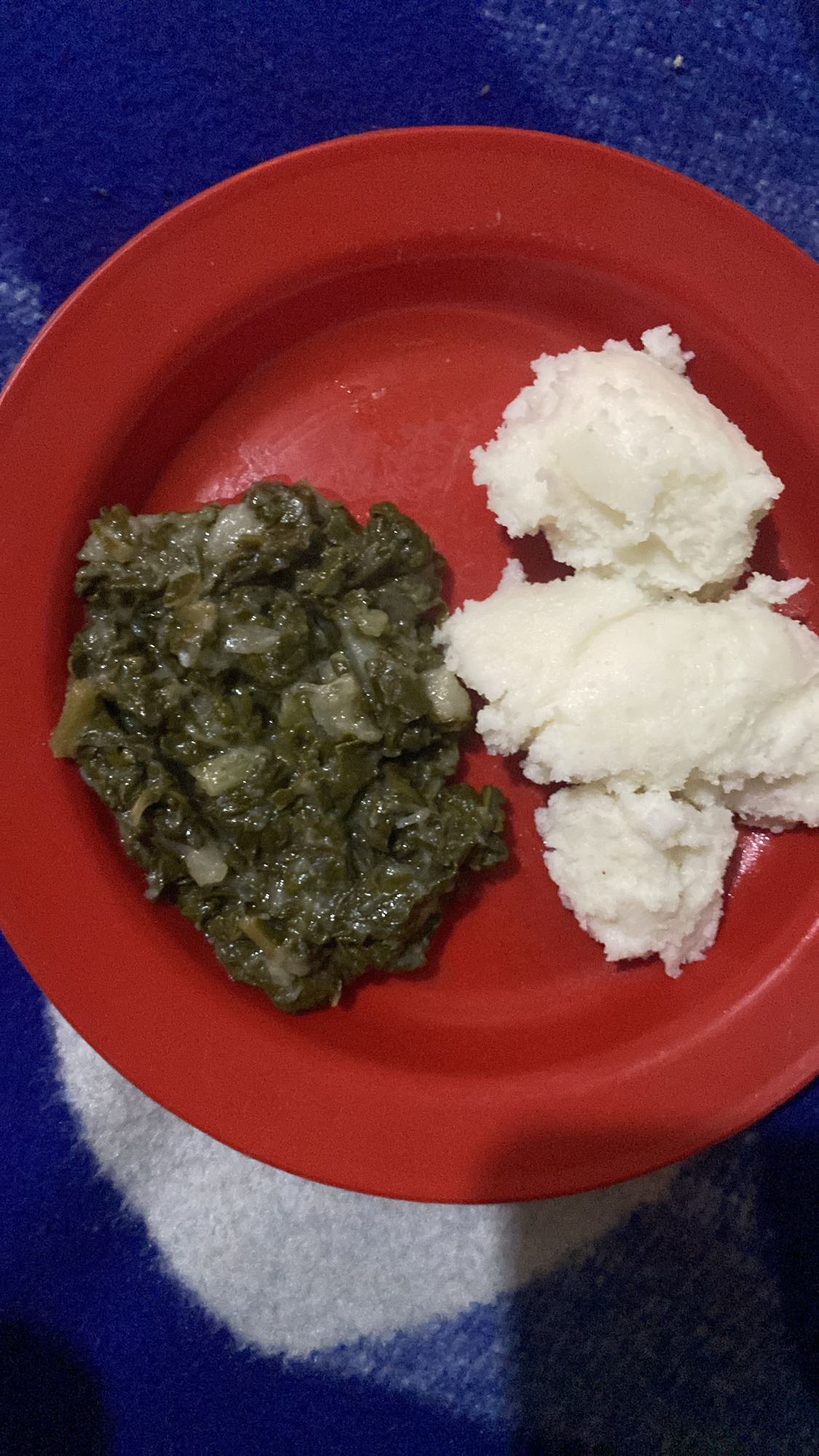 Ugali and Greens