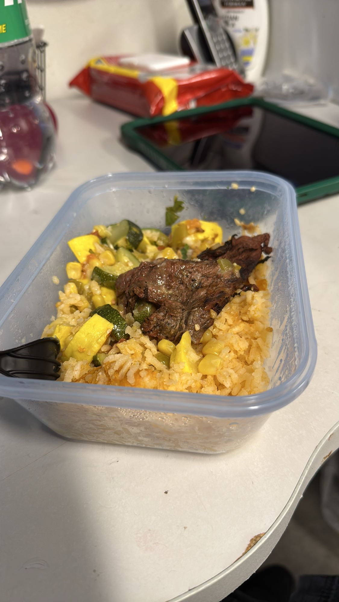 Carne Asada Veggie and Spanish Rice Bowl