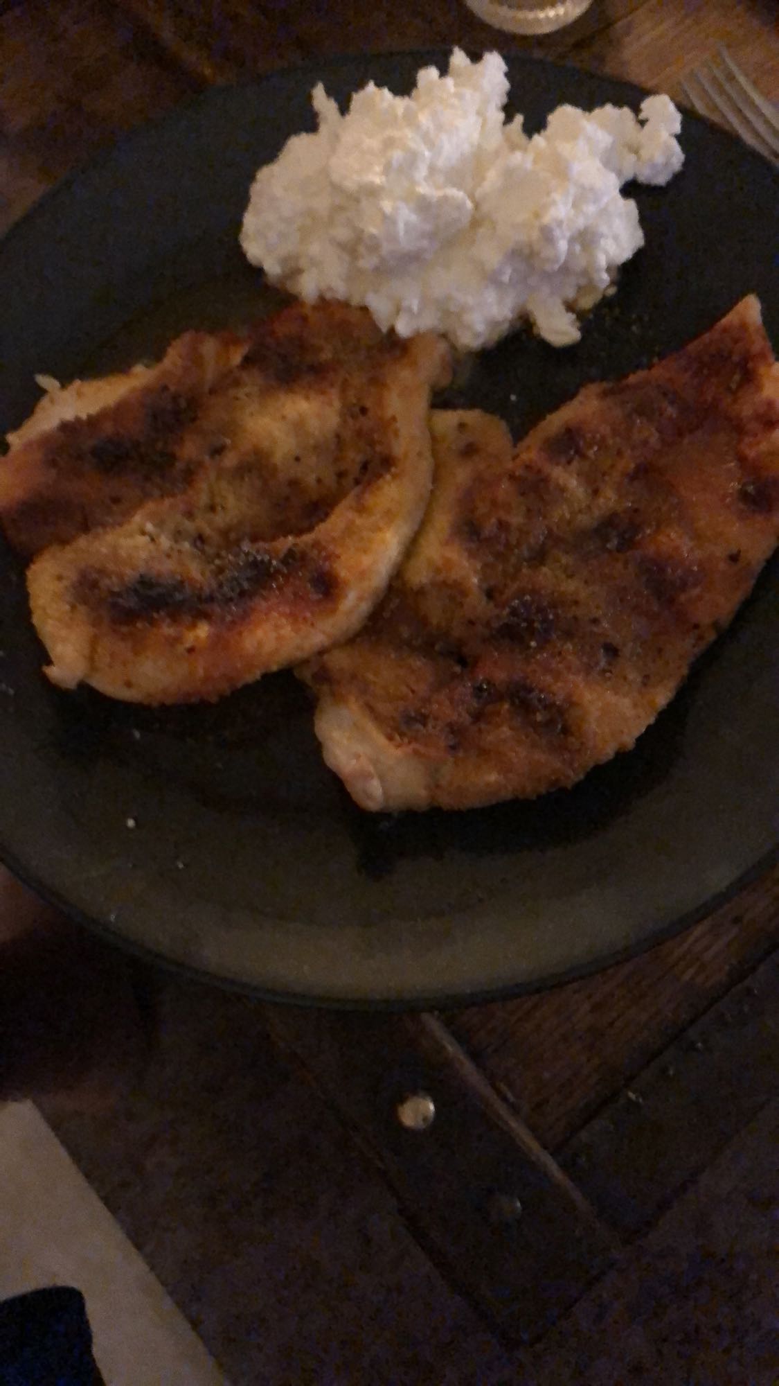 Poulet et cottage