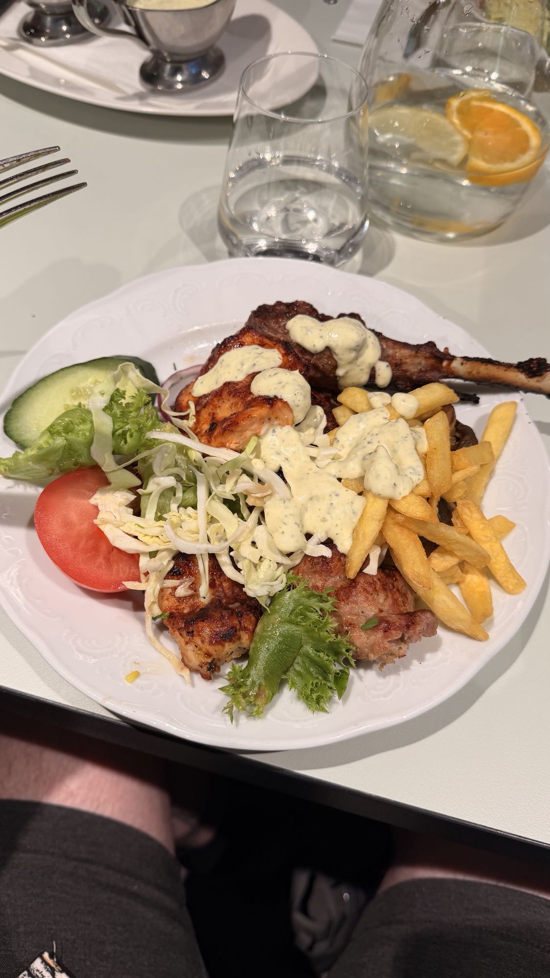 Мясное ассорти с картофелем