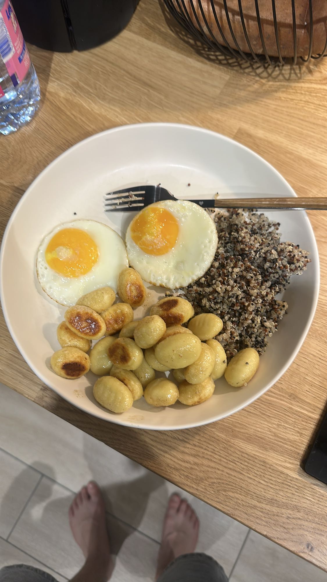 Oeufs quinoa gnocchis