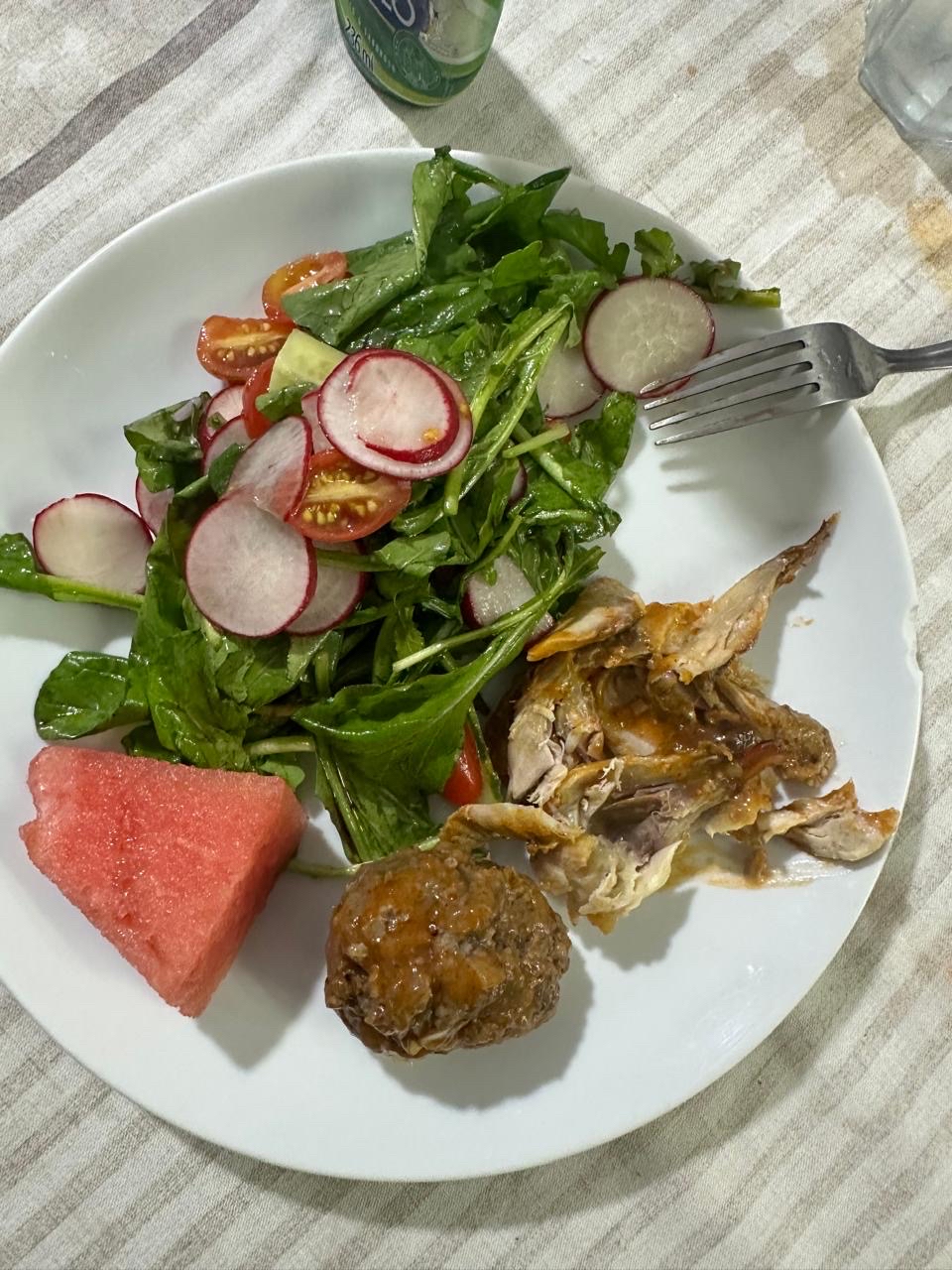 salada com frango