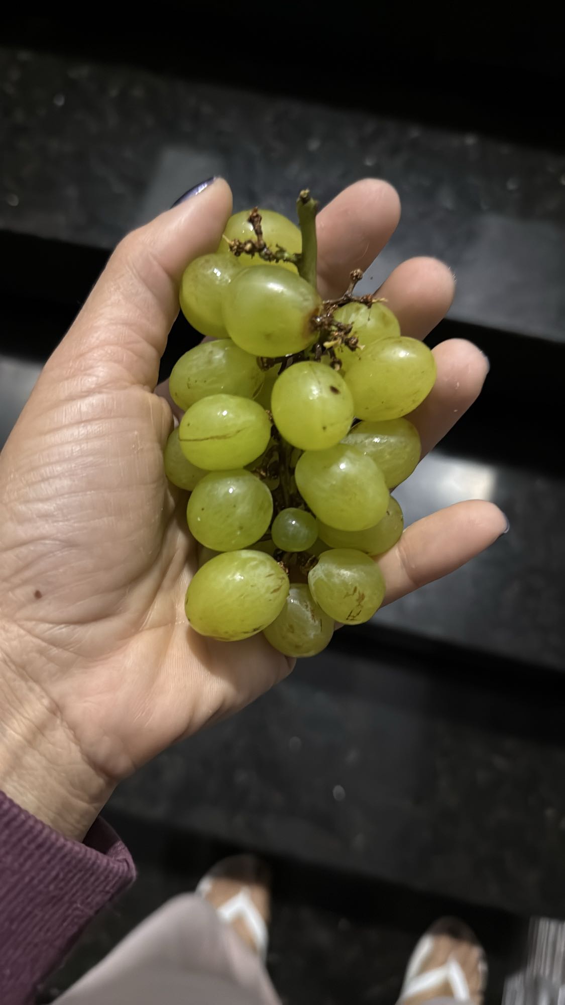 Cacho de uvas verdes