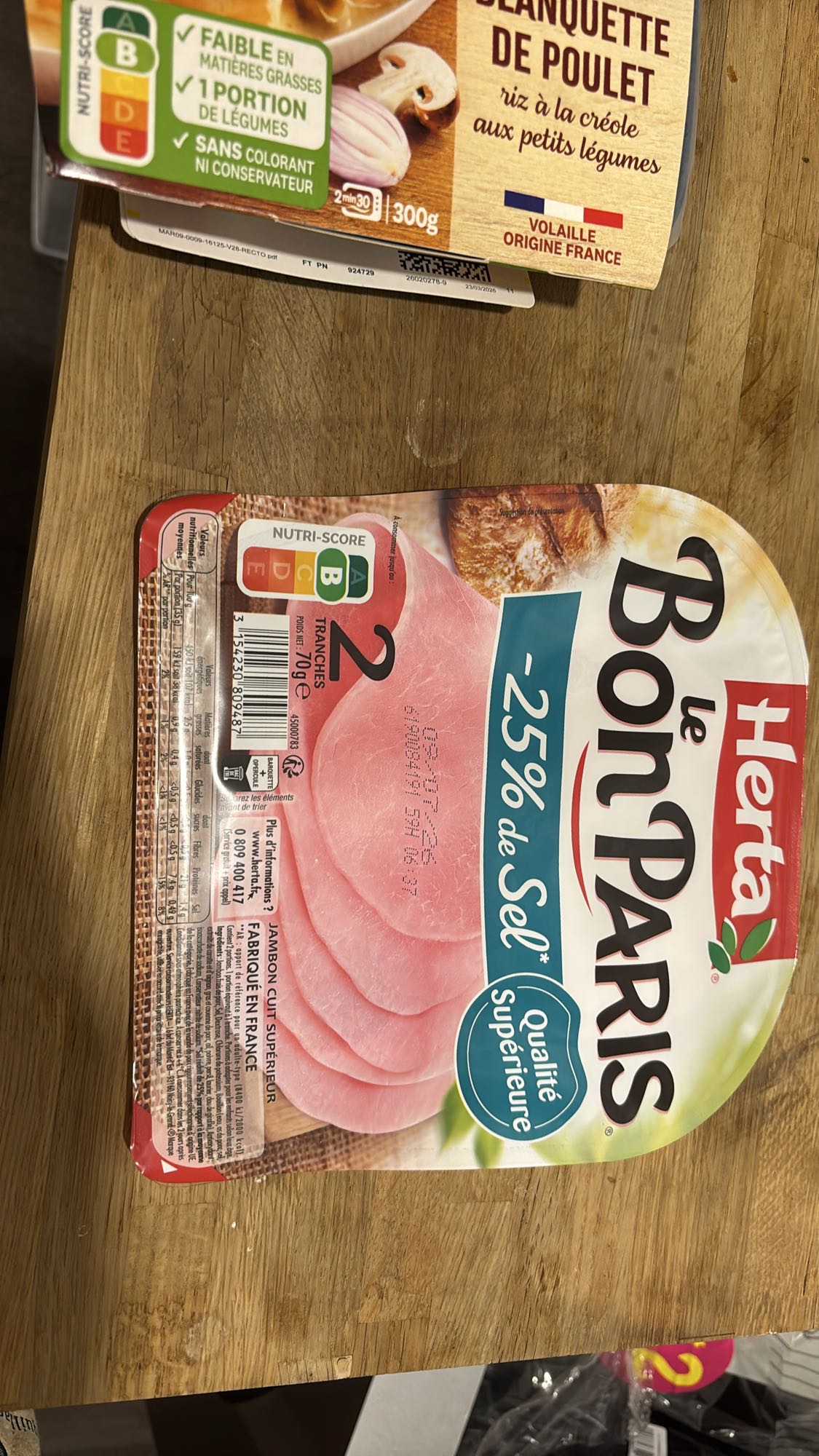 Jambon dégraissé