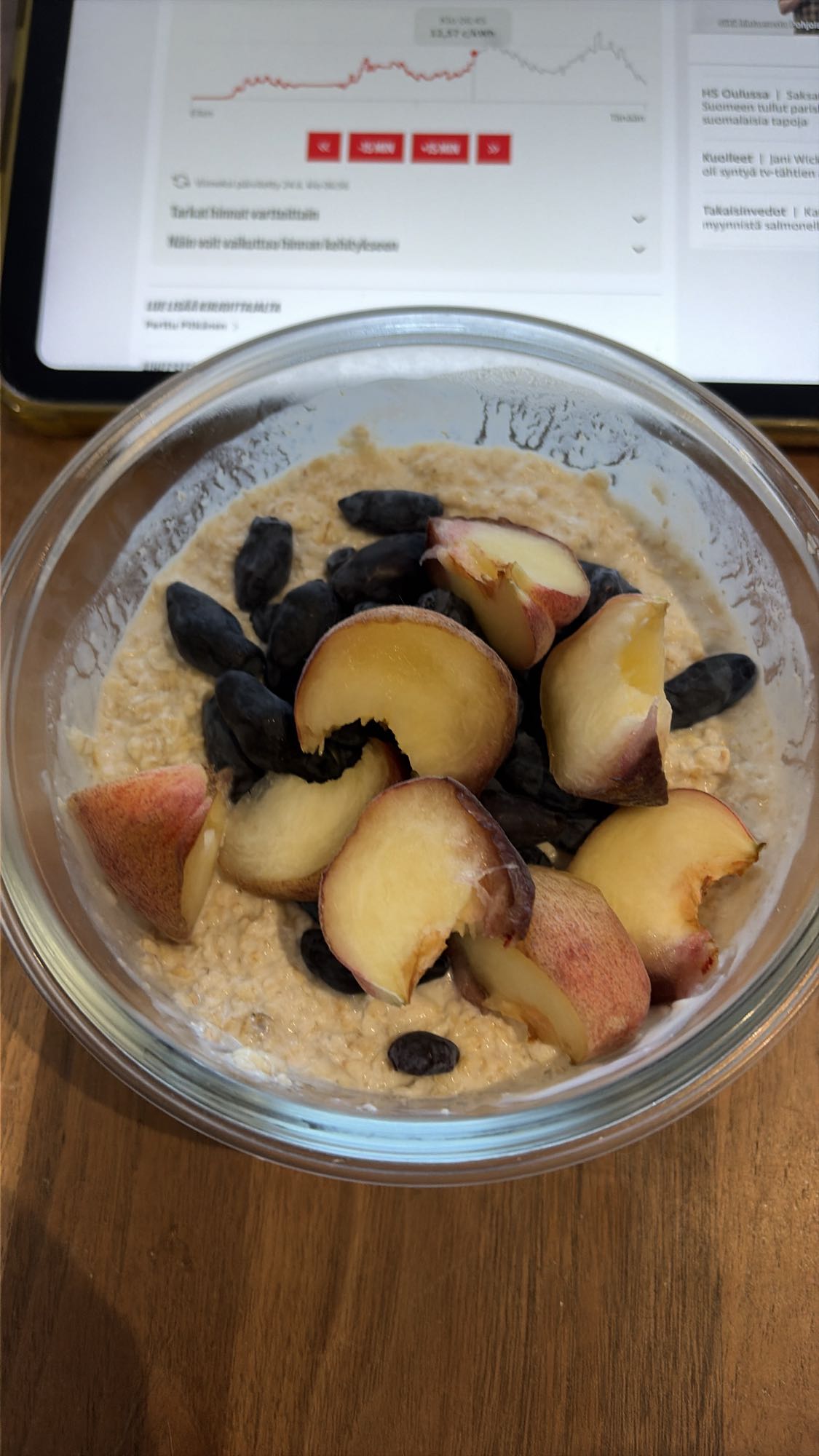 Havregröt med frukt