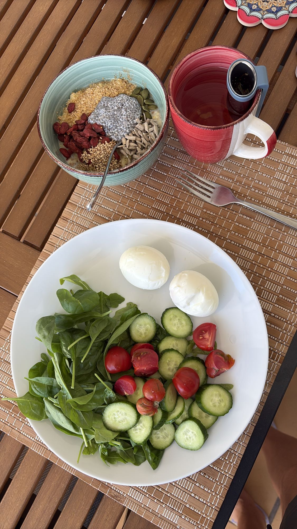 Eggs Oats Seed Bowl
