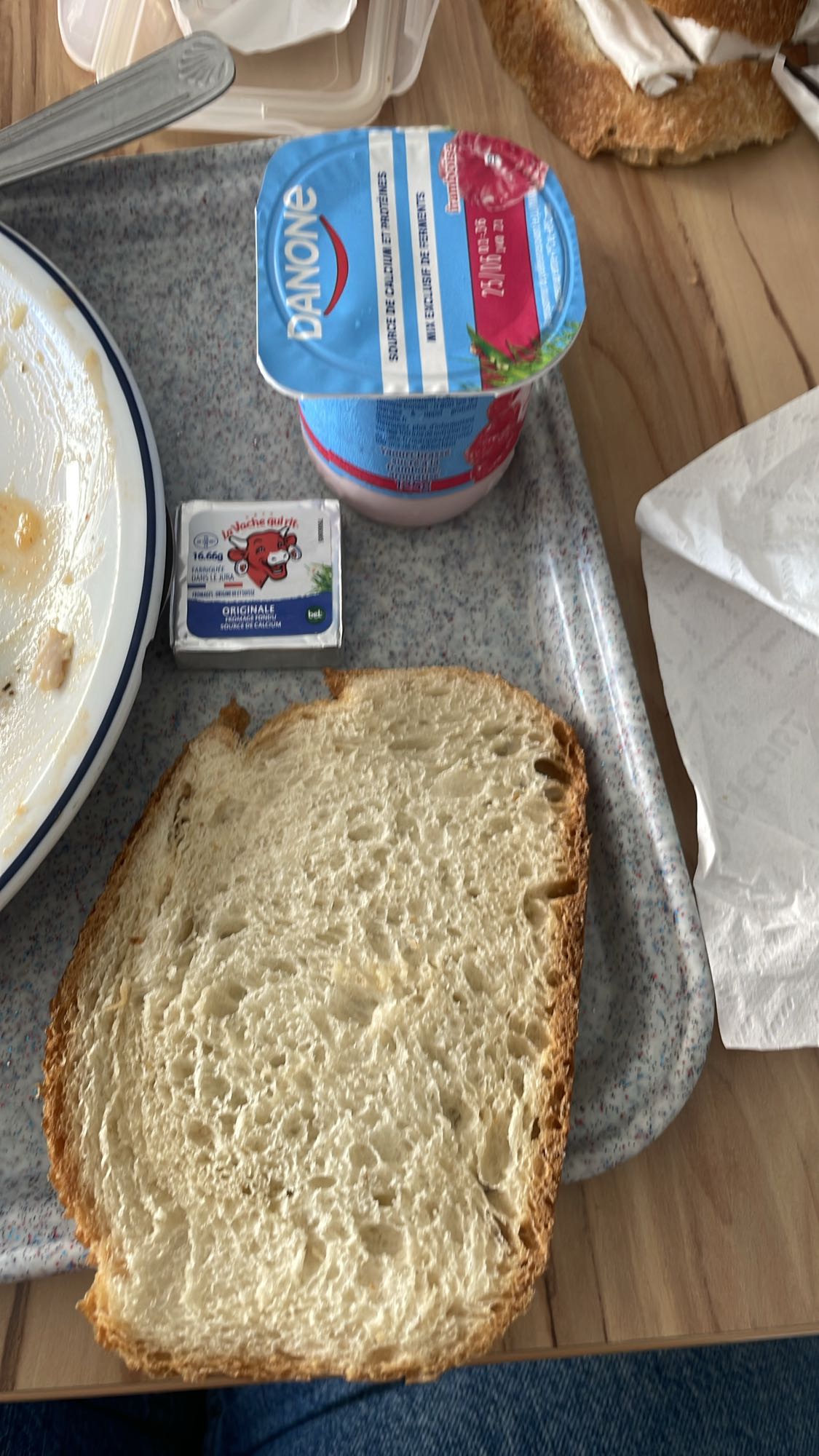 Tartine yaourt fromage
