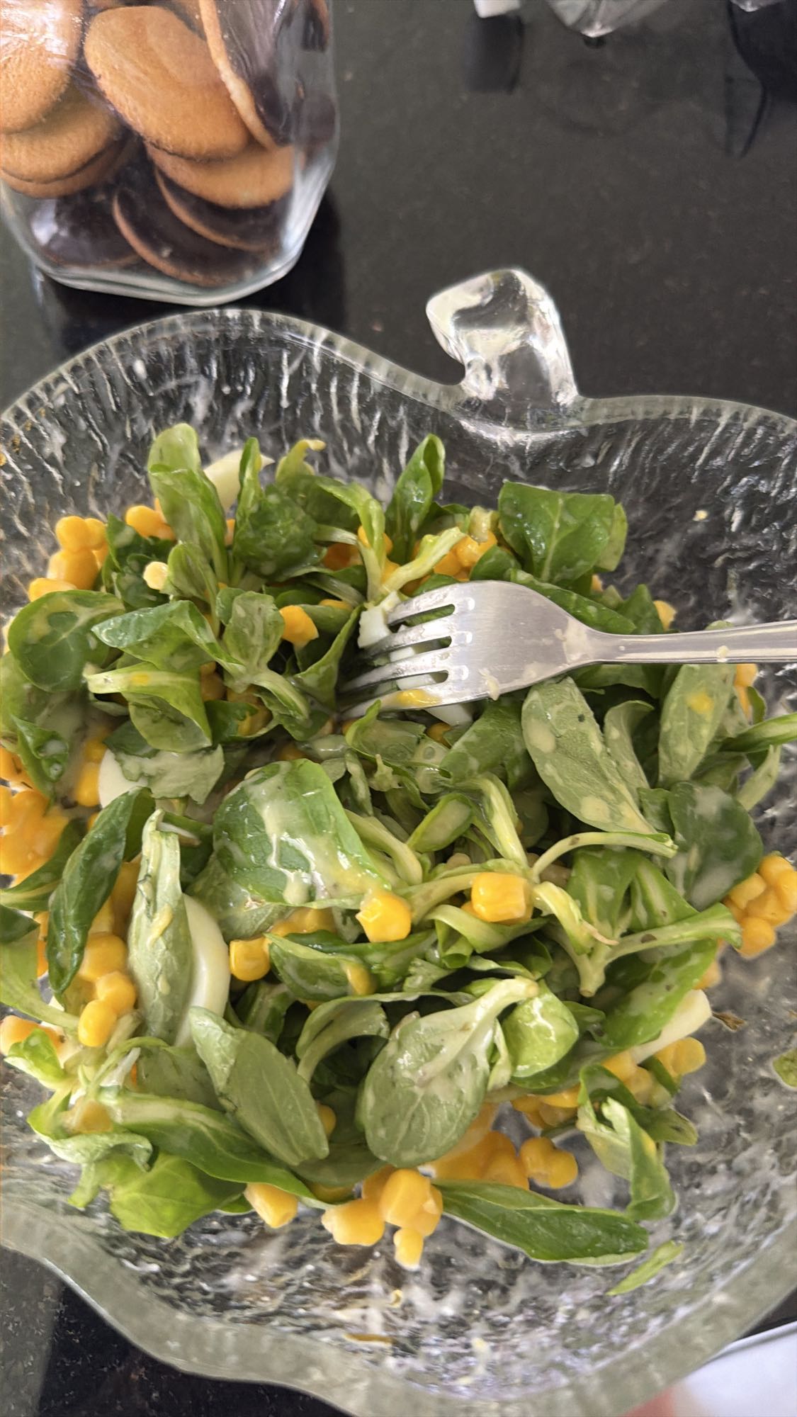 Feldsalat mit Mais
