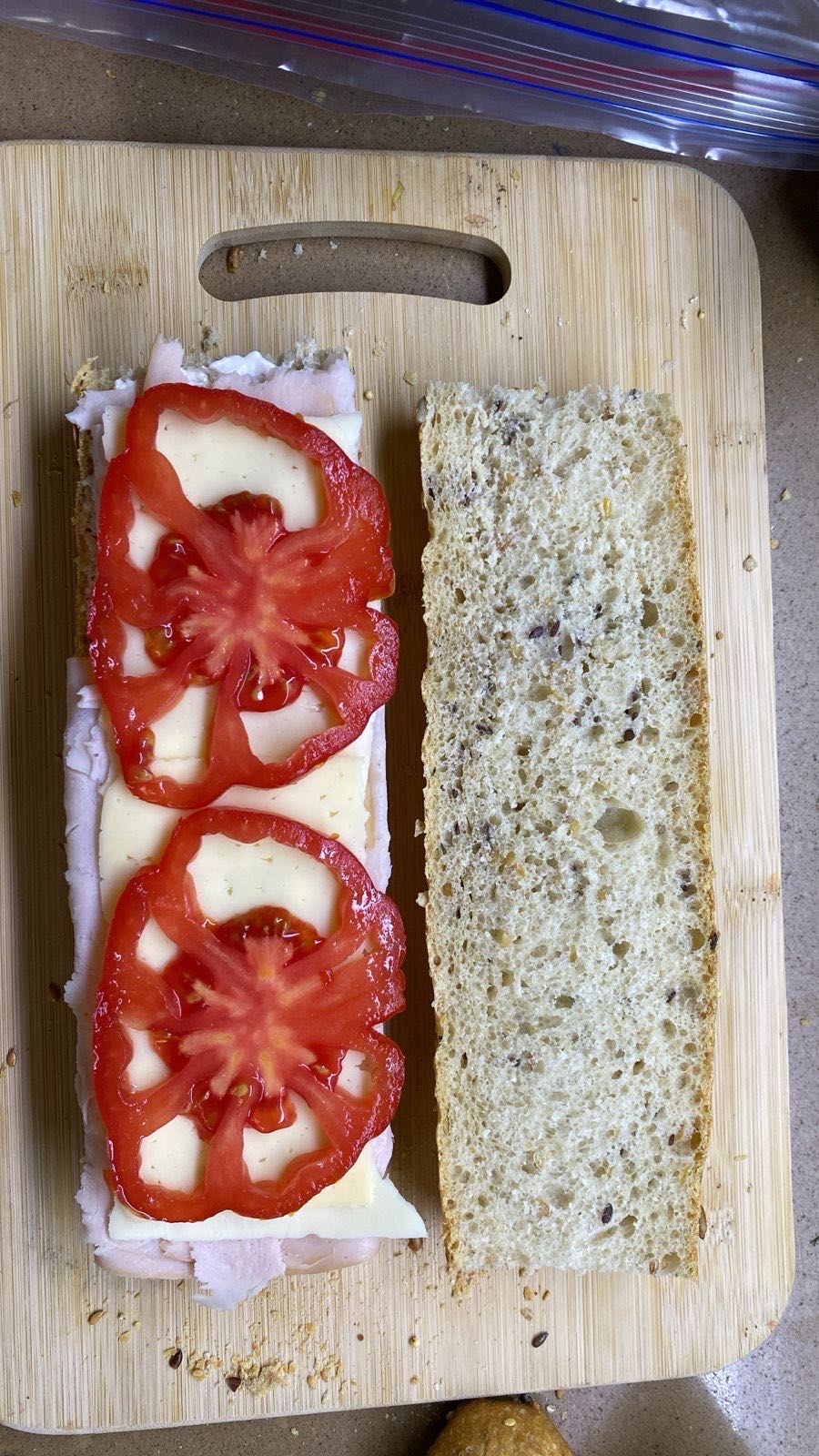 sándwich de pavo y queso