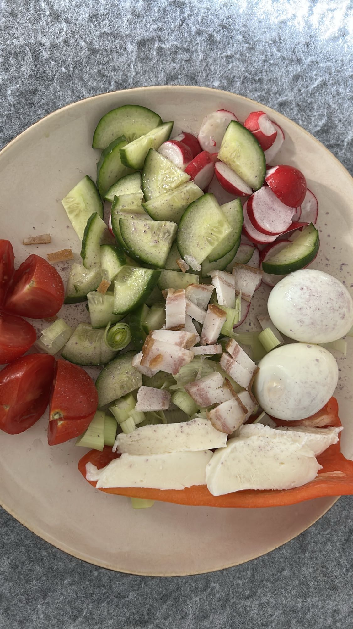 ensalada con huevo