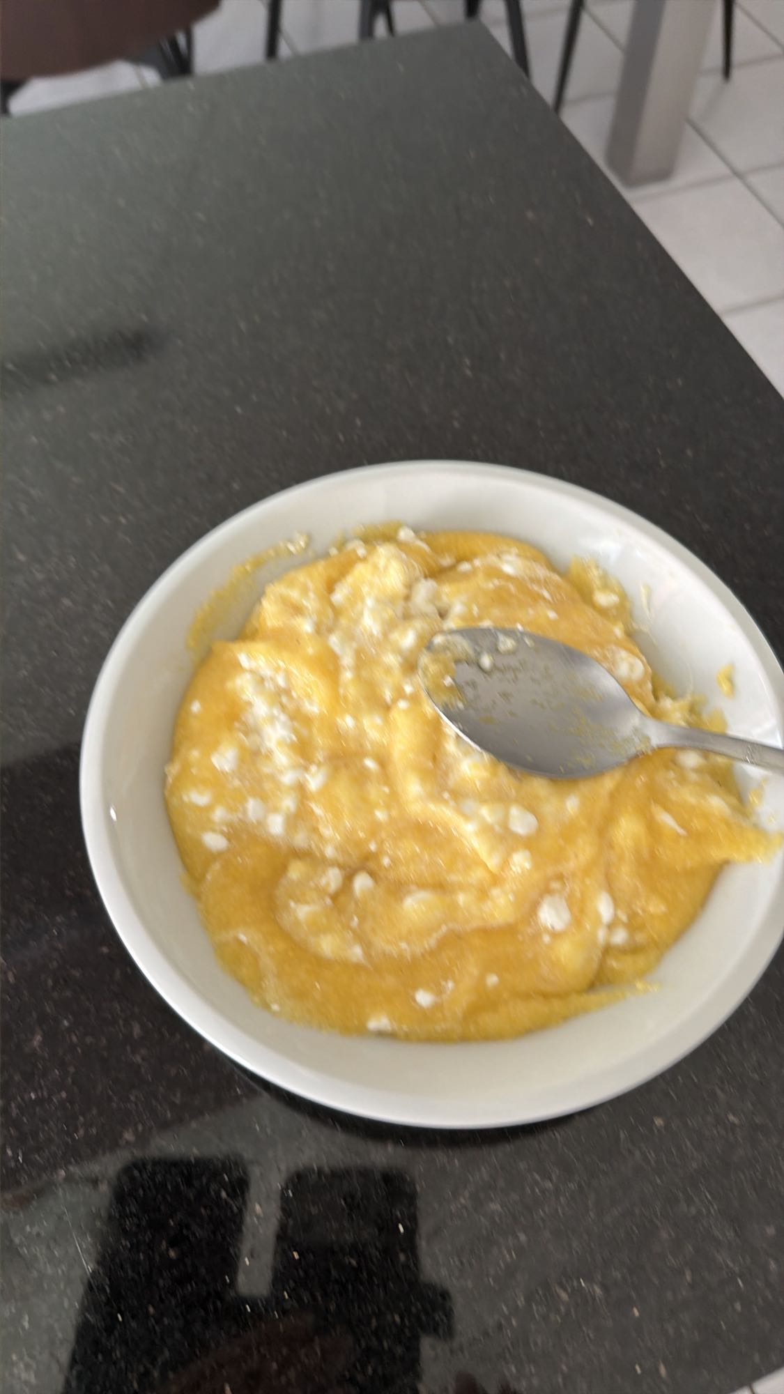 Rührei mit Hüttenkäse