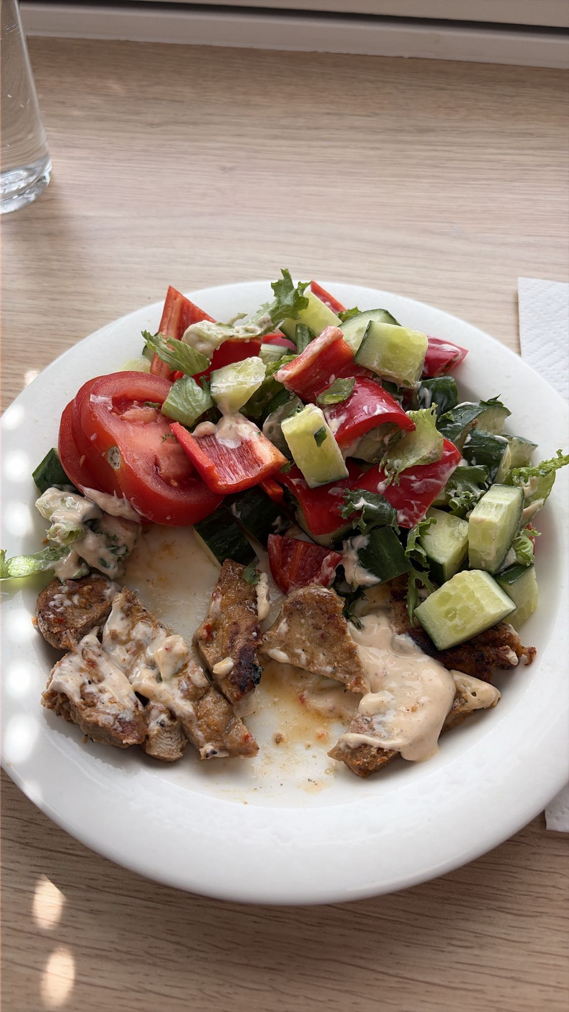 Kyckling med sallad