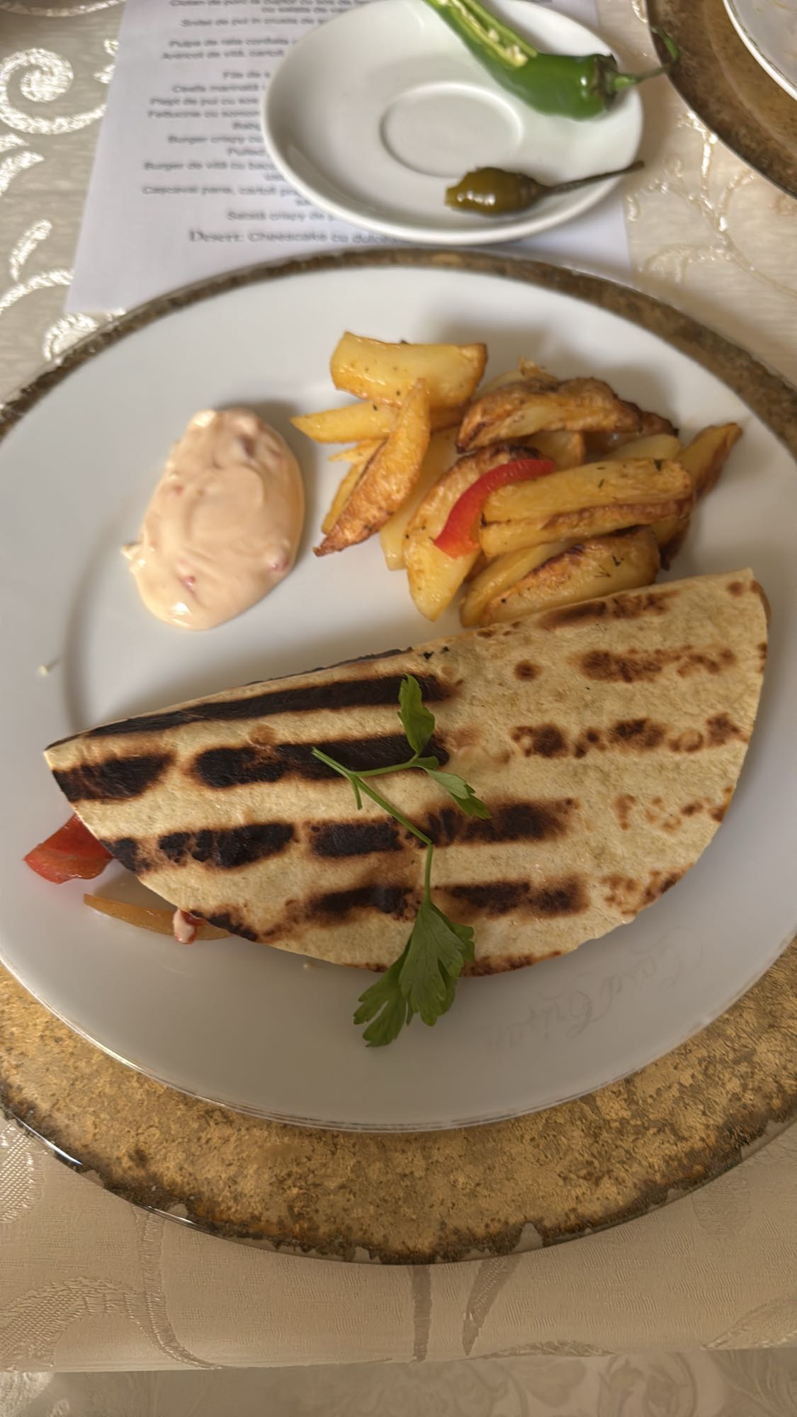 Grilled Chicken Quesadilla