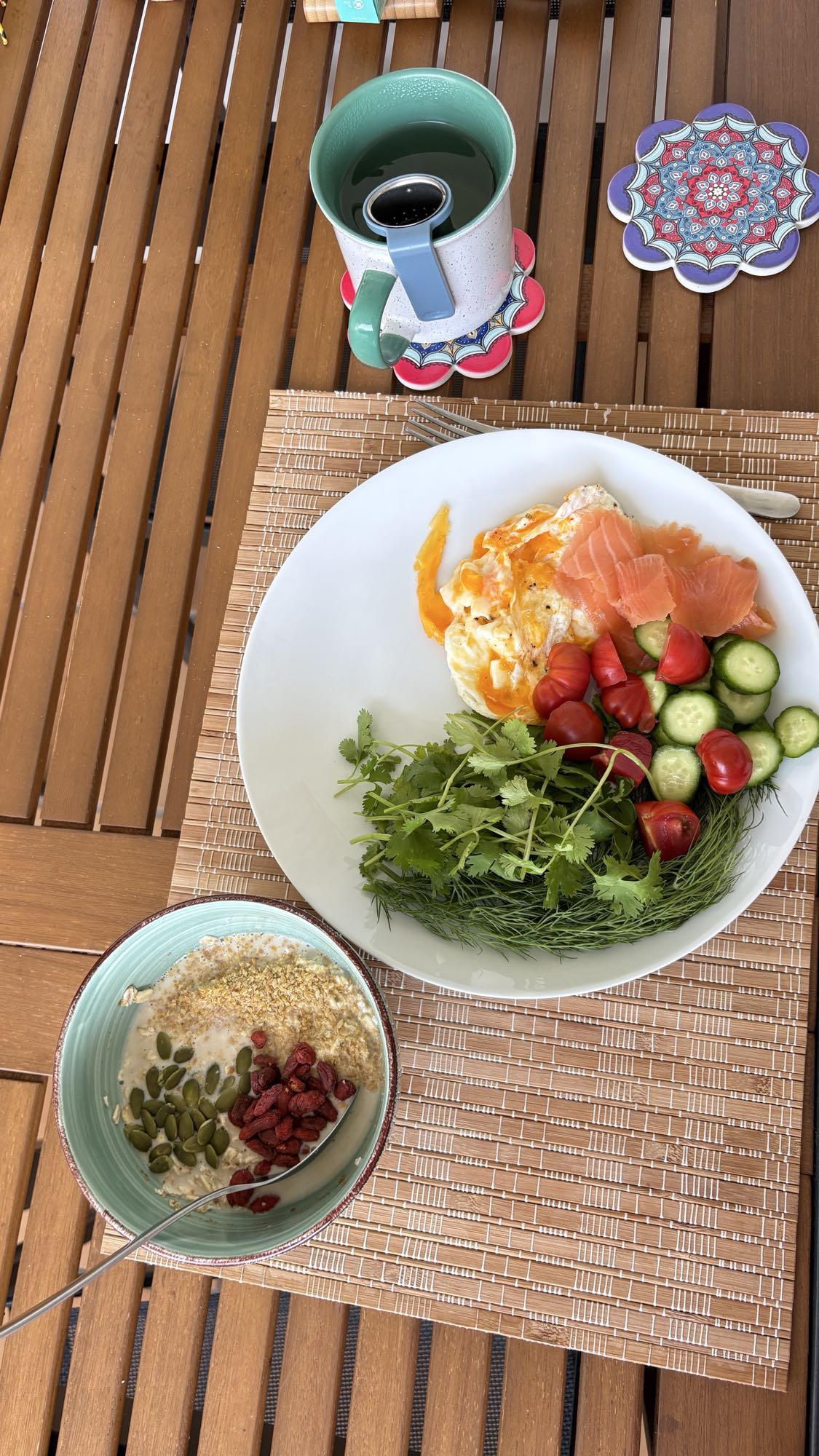 Salmon Eggs Oats Bowl
