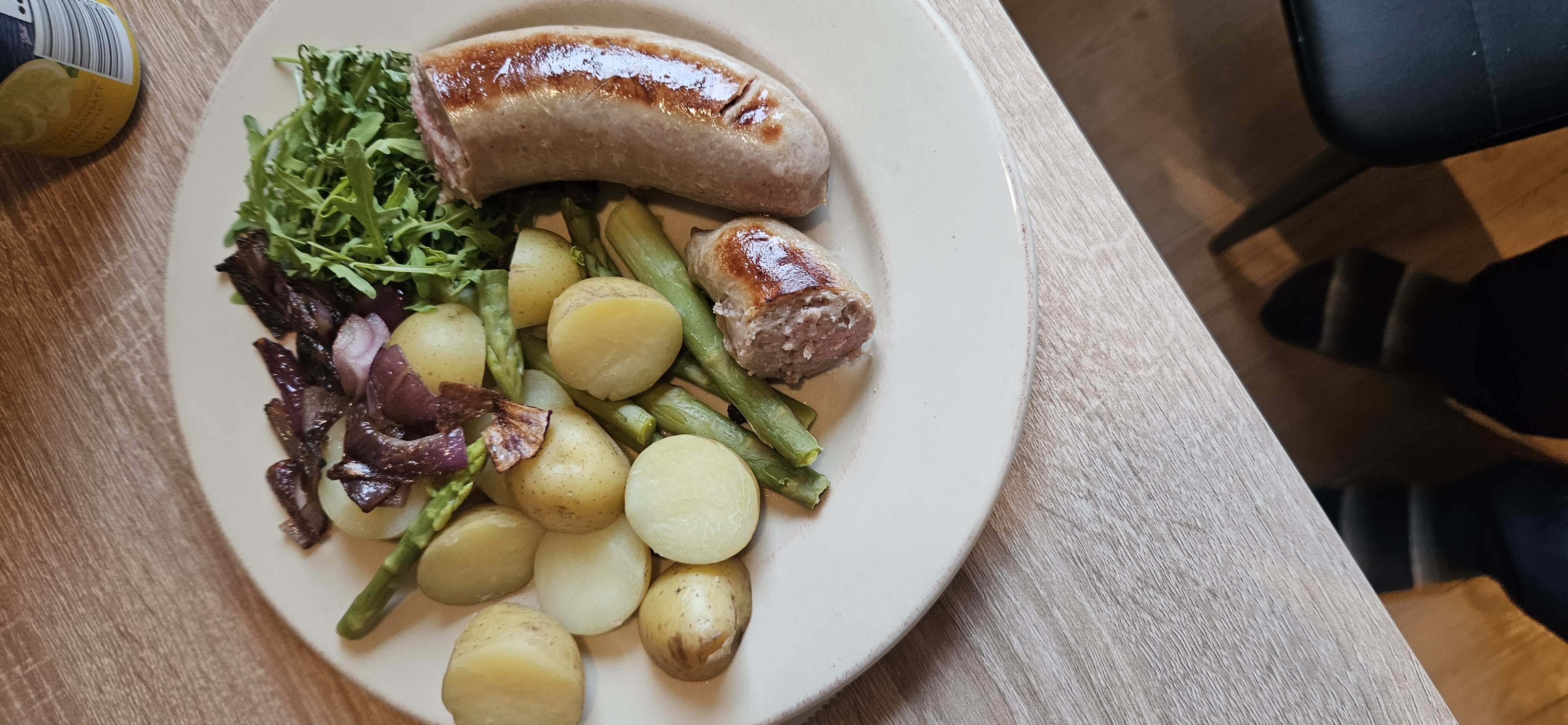 Sausage Veg Plate