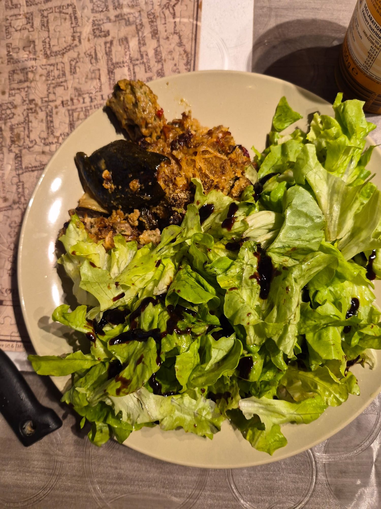 Salade et farci
