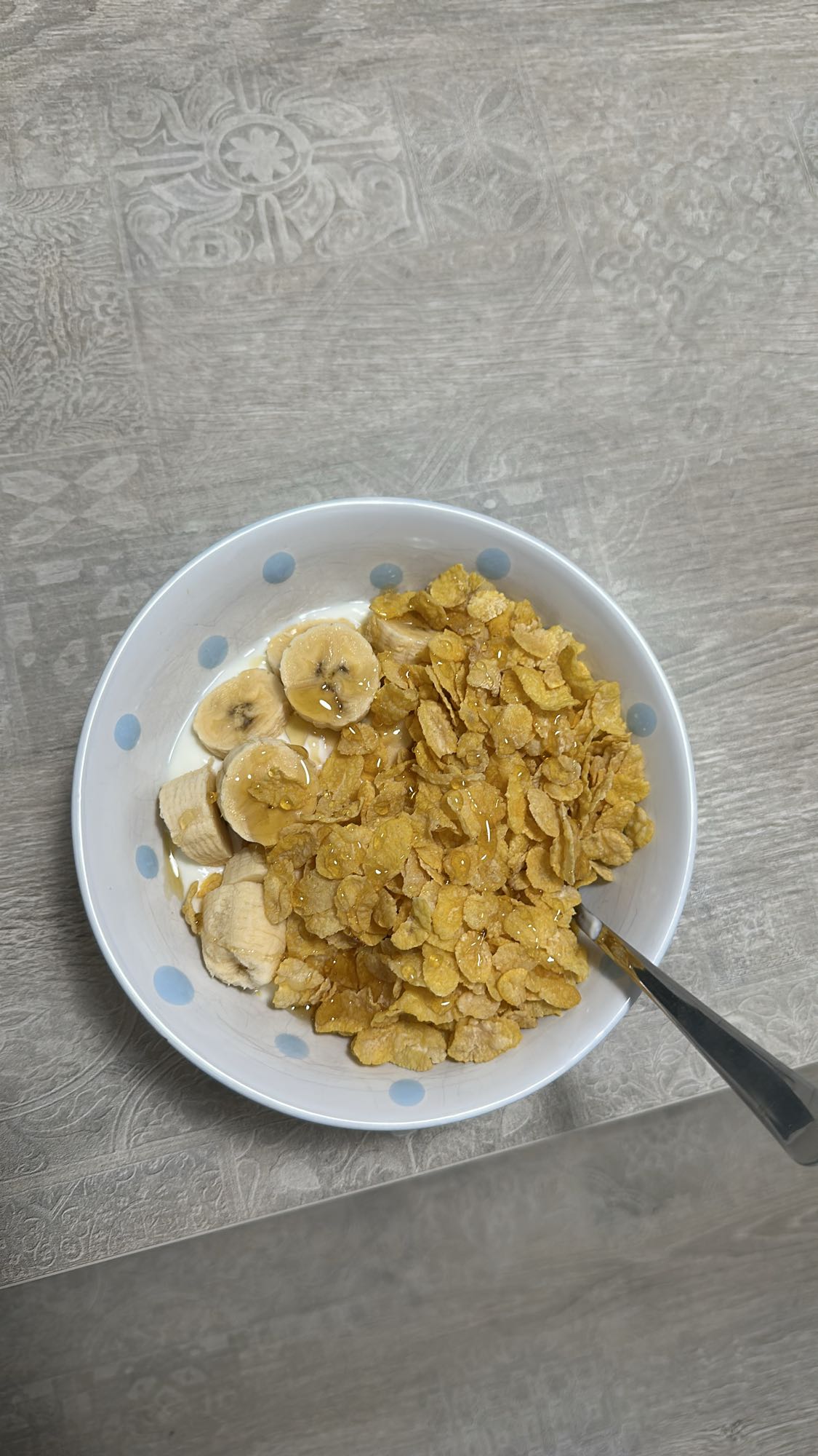 cereal con plátano
