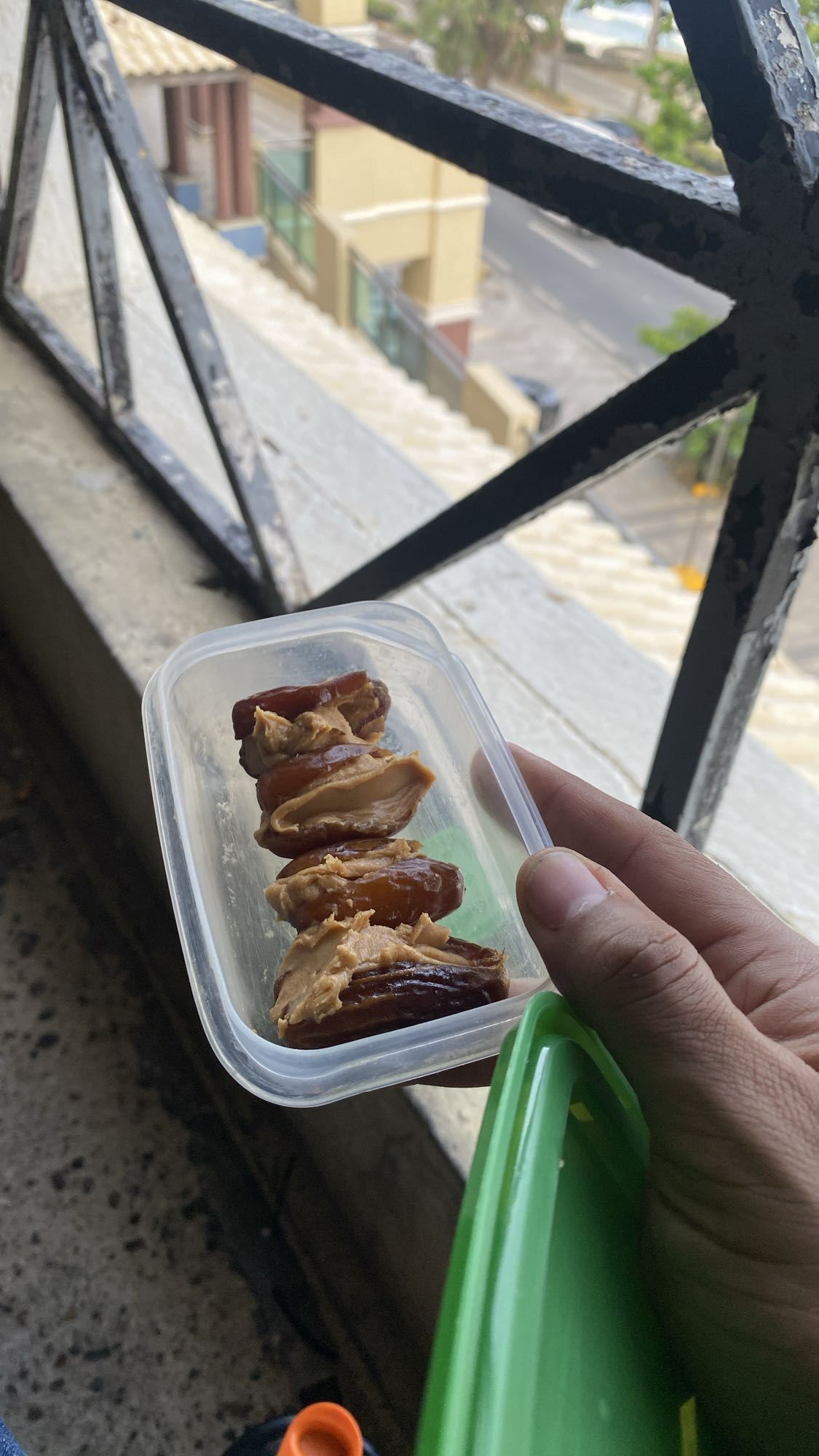 dátiles con crema de cacahuate
