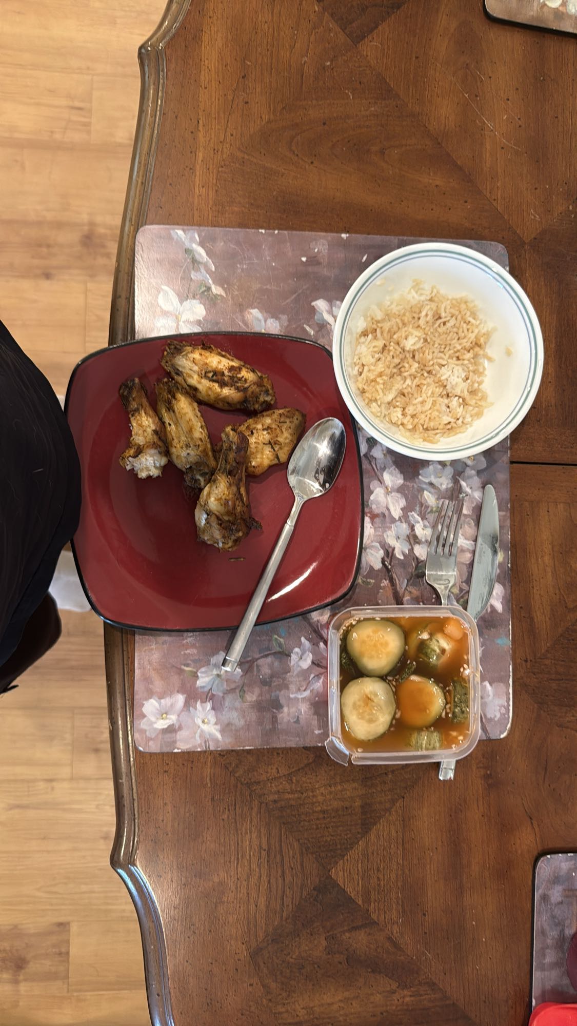 Chicken Wings and Rice