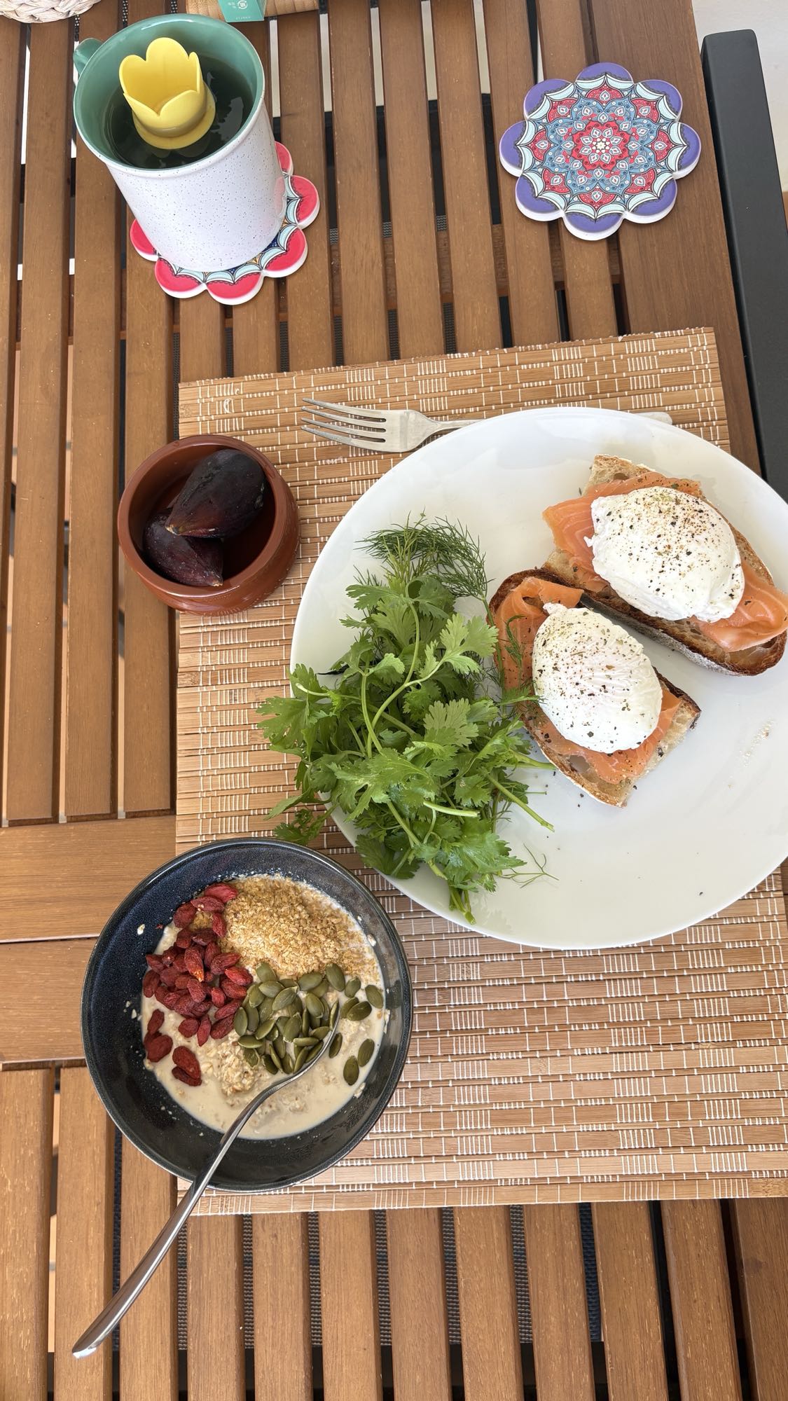 Salmon Eggs Oats Plate