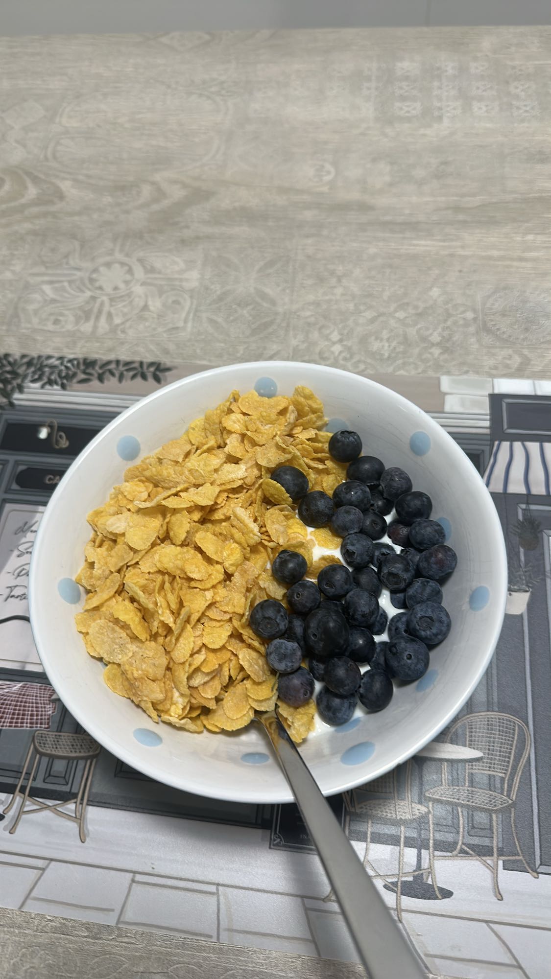 cereales con arándanos