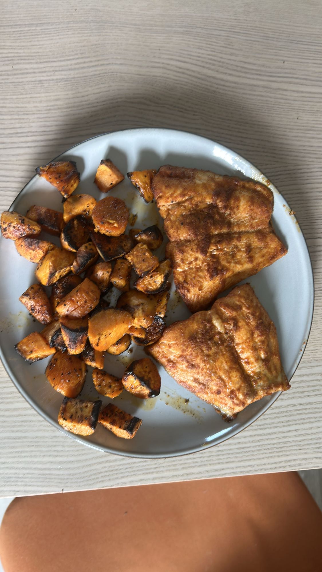 Salmon and Sweet Potato