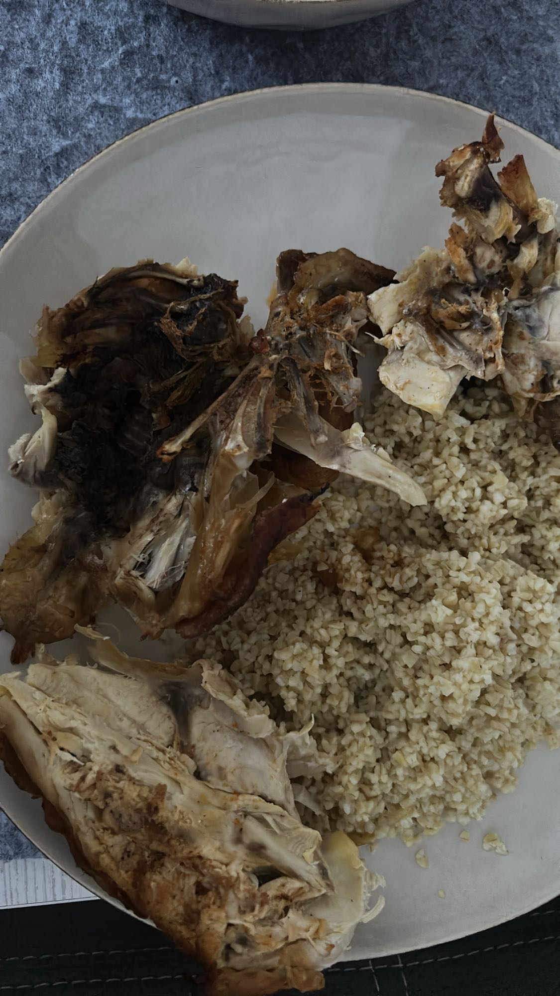 pollo asado con cuscús
