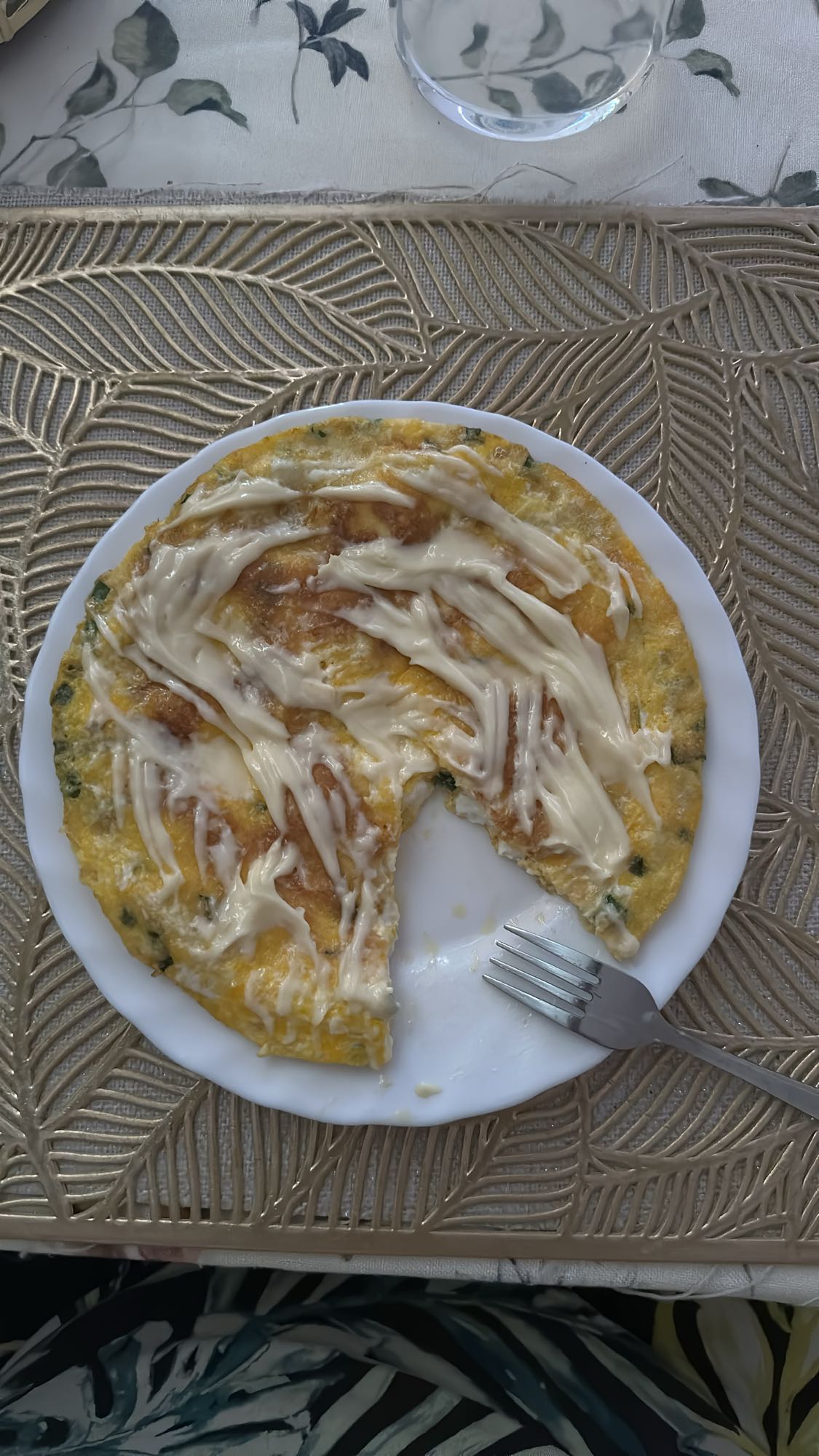 Omlet z serem i majonezem